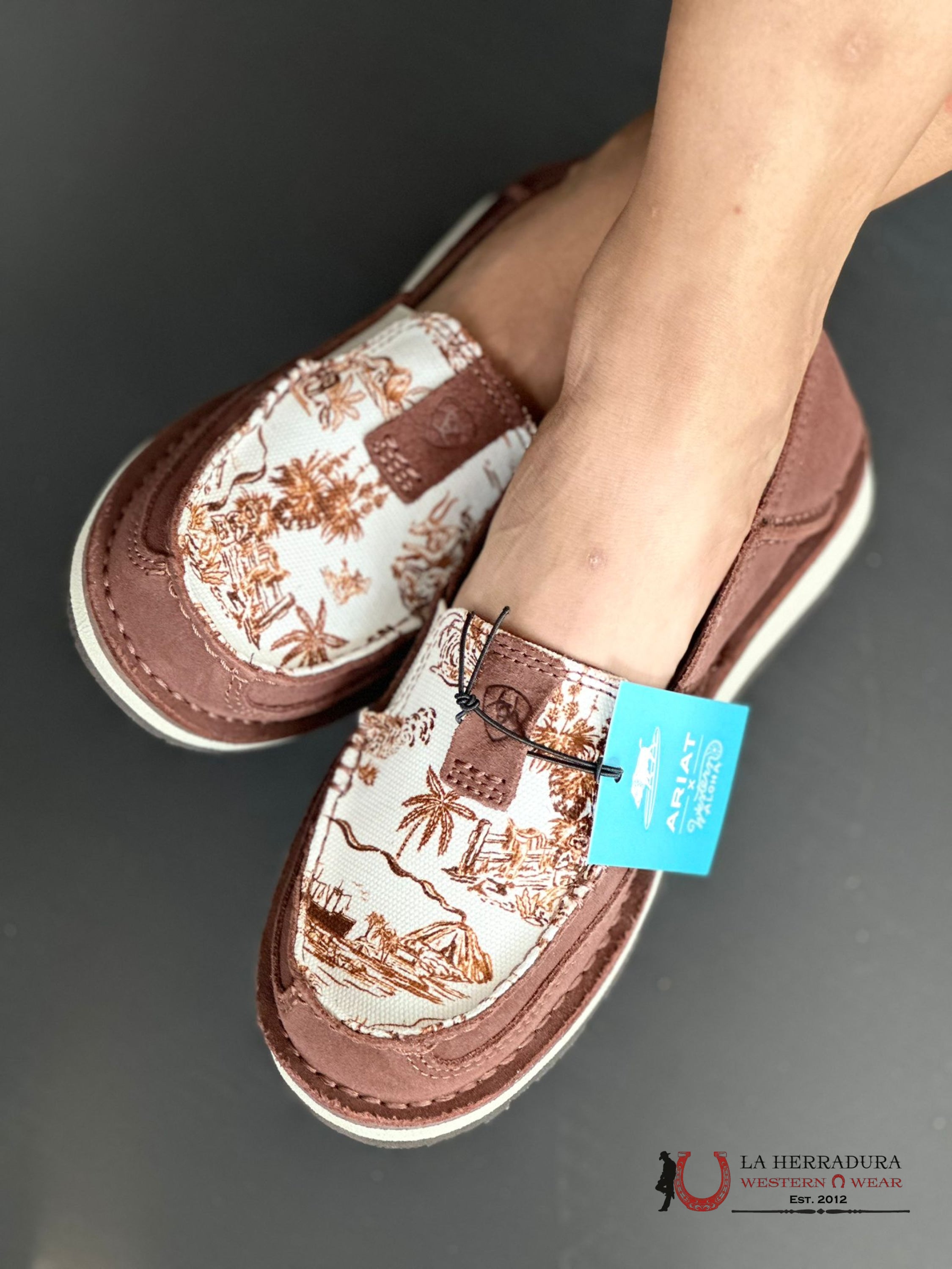 Ariat Womens Slip On Cruiser Western Aloha Zapatos Mujeres