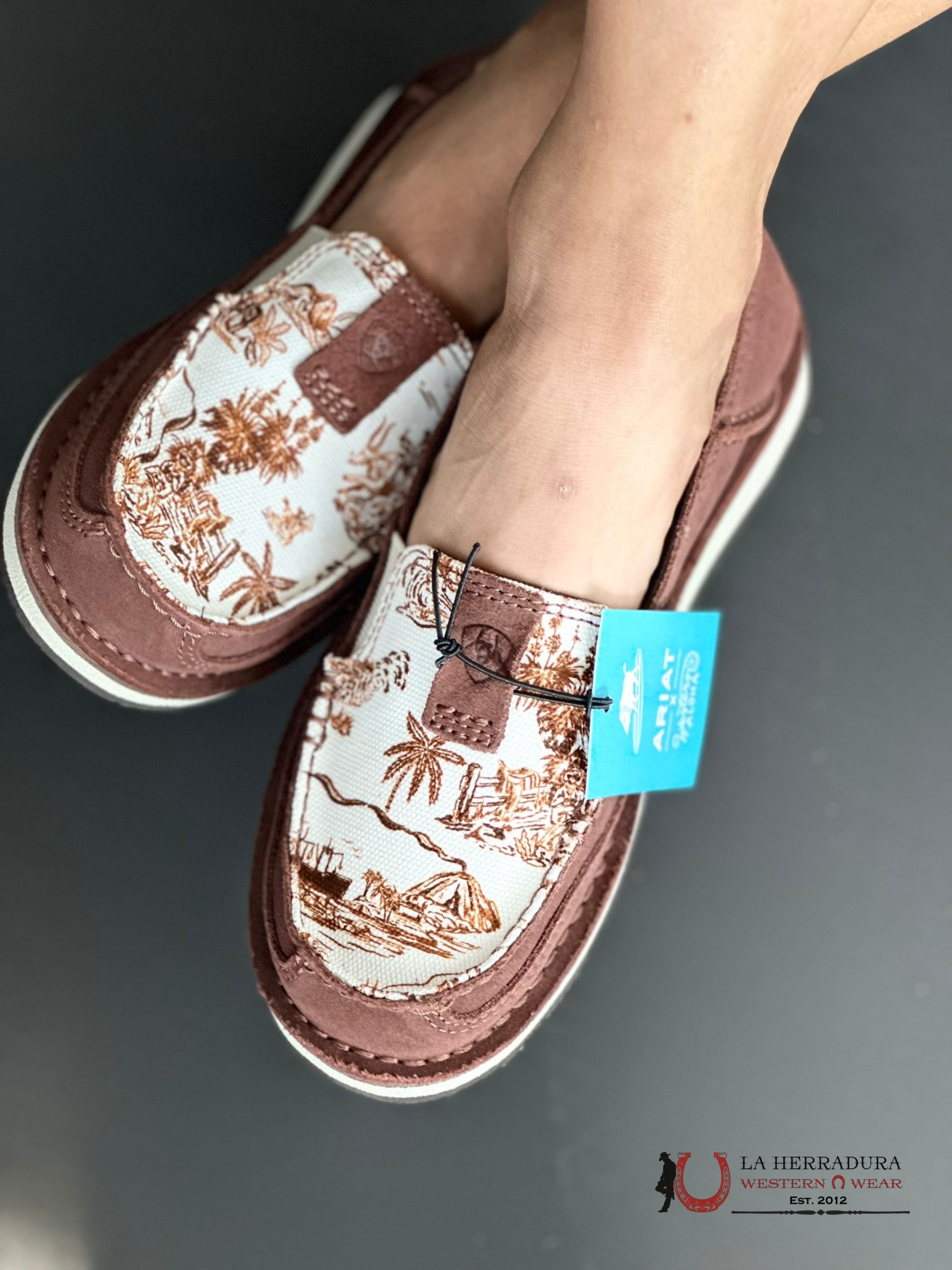 Ariat Womens Slip On Cruiser Western Aloha Zapatos Mujeres