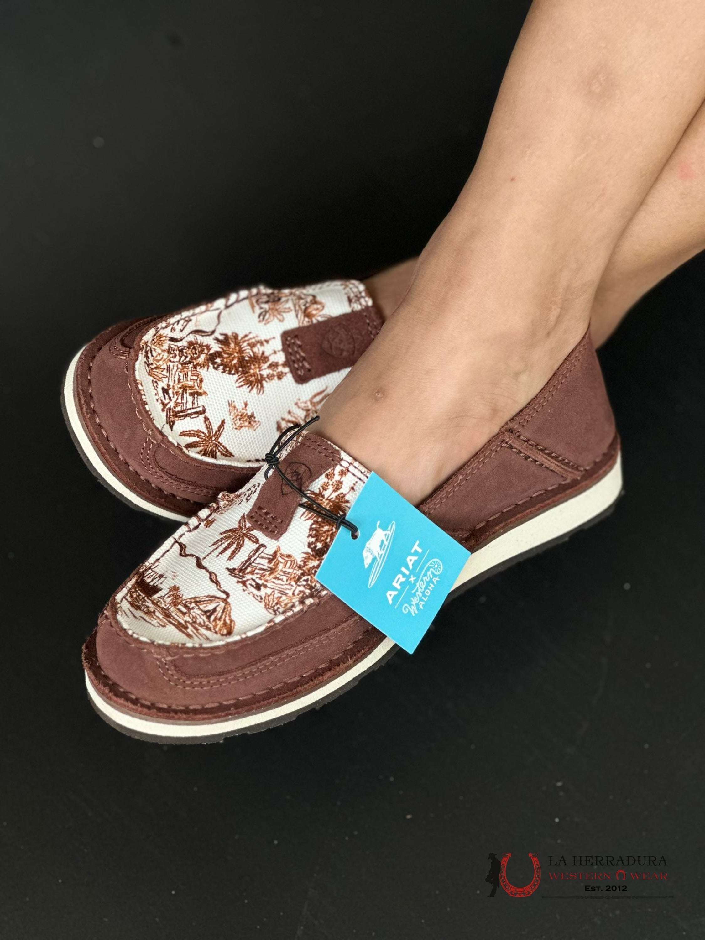 Ariat Womens Slip On Cruiser Western Aloha Zapatos Mujeres