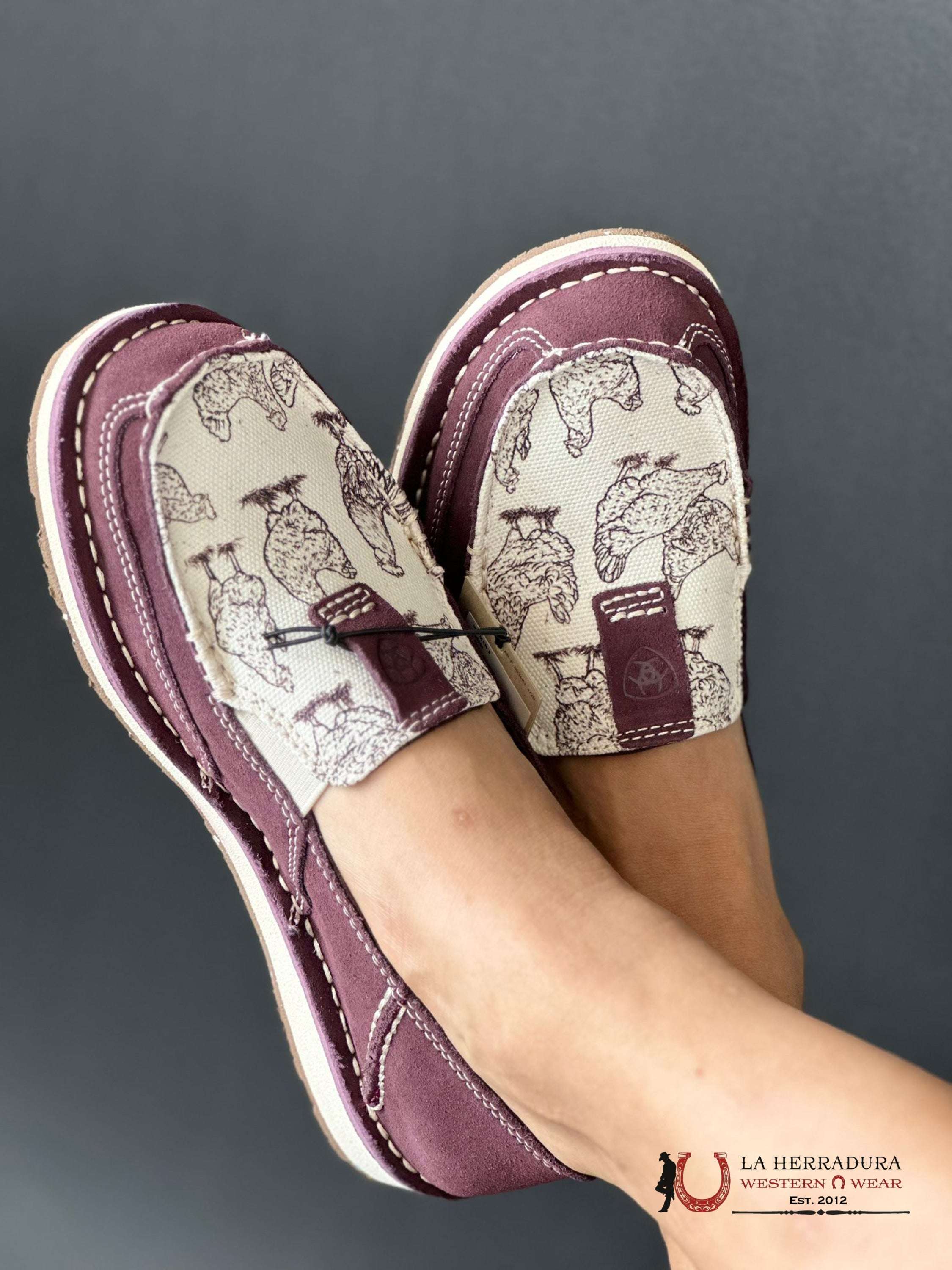 Ariat Womens Slip On Cruiser Wine / Henhouse Zapatos Mujeres