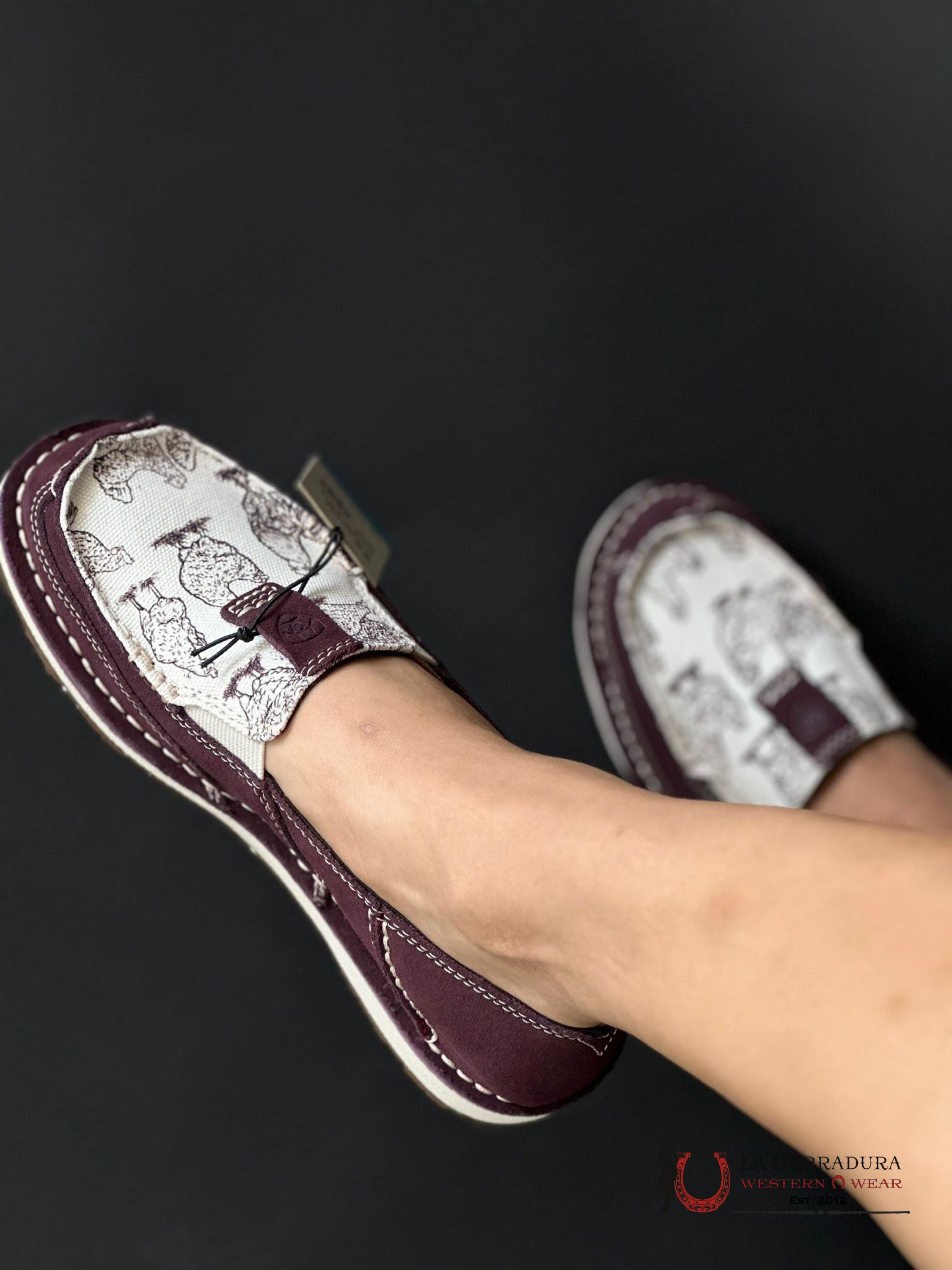 Ariat Womens Slip On Cruiser Wine / Henhouse Zapatos Mujeres