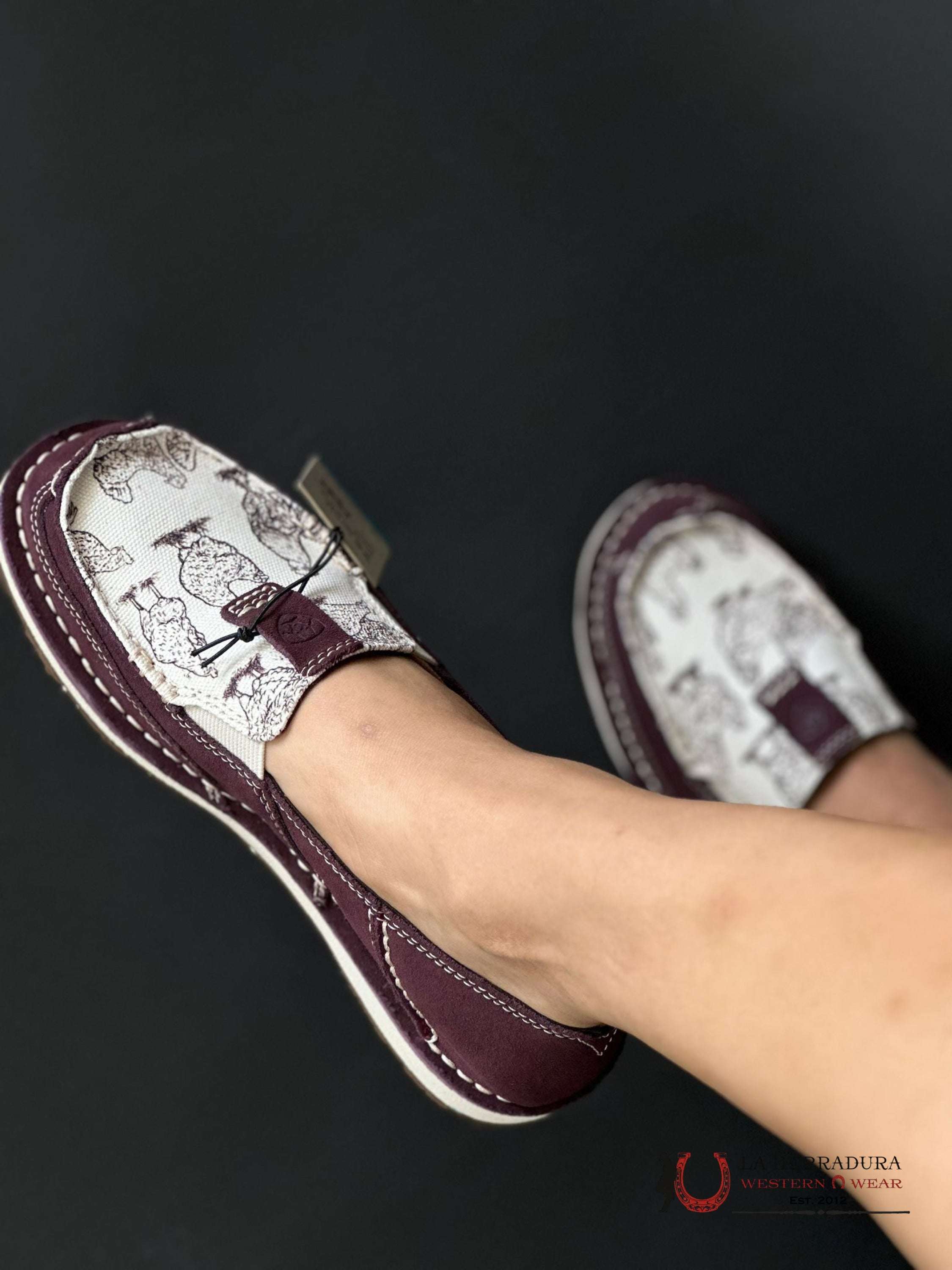 Ariat Womens Slip On Cruiser Wine / Henhouse Zapatos Mujeres