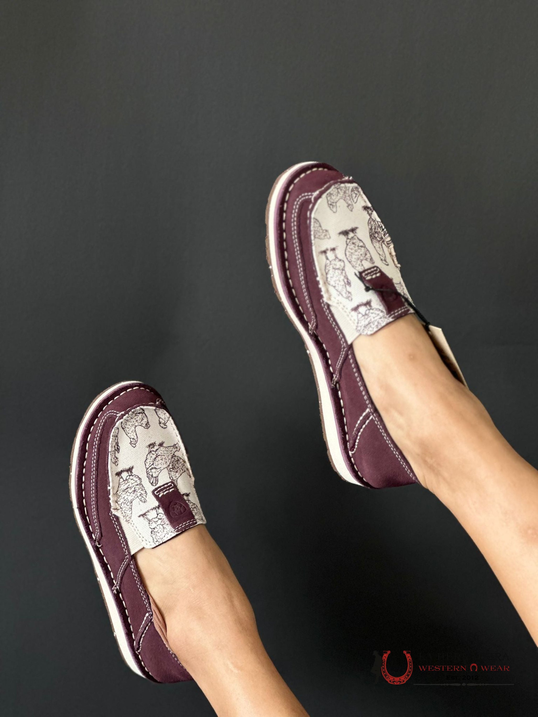 Ariat Womens Slip On Cruiser Wine / Henhouse Zapatos Mujeres