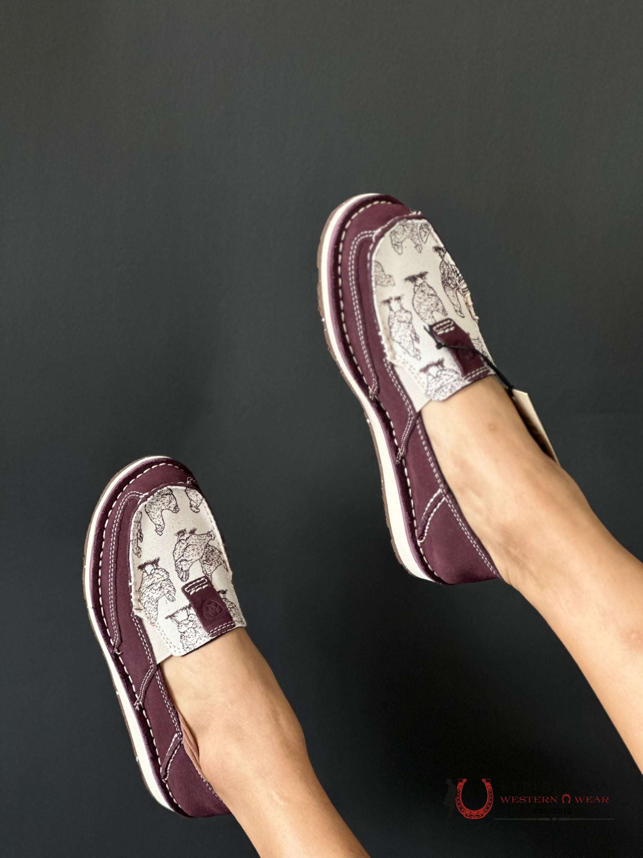 Ariat Womens Slip On Cruiser Wine / Henhouse Zapatos Mujeres