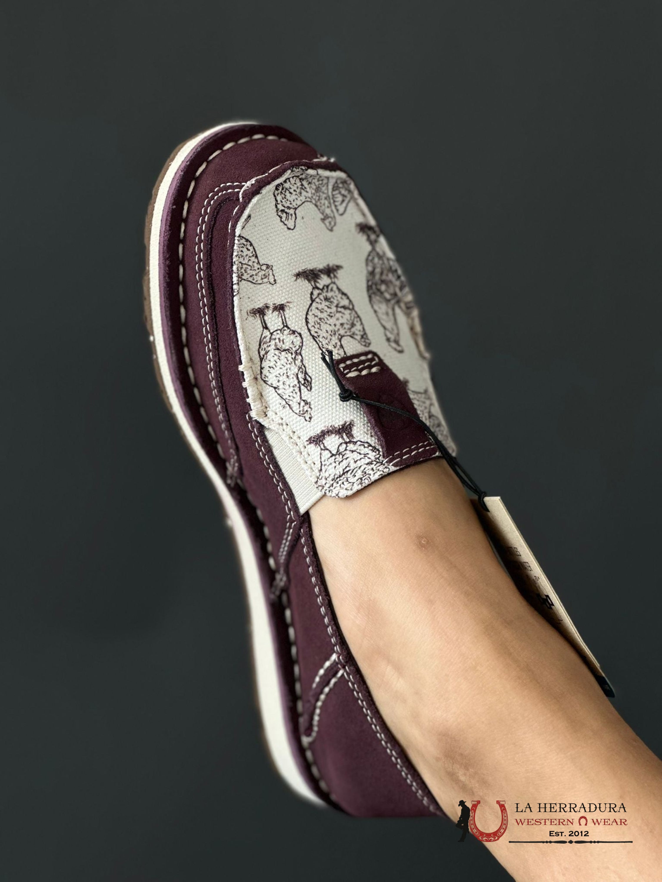 Ariat Womens Slip On Cruiser Wine / Henhouse Zapatos Mujeres