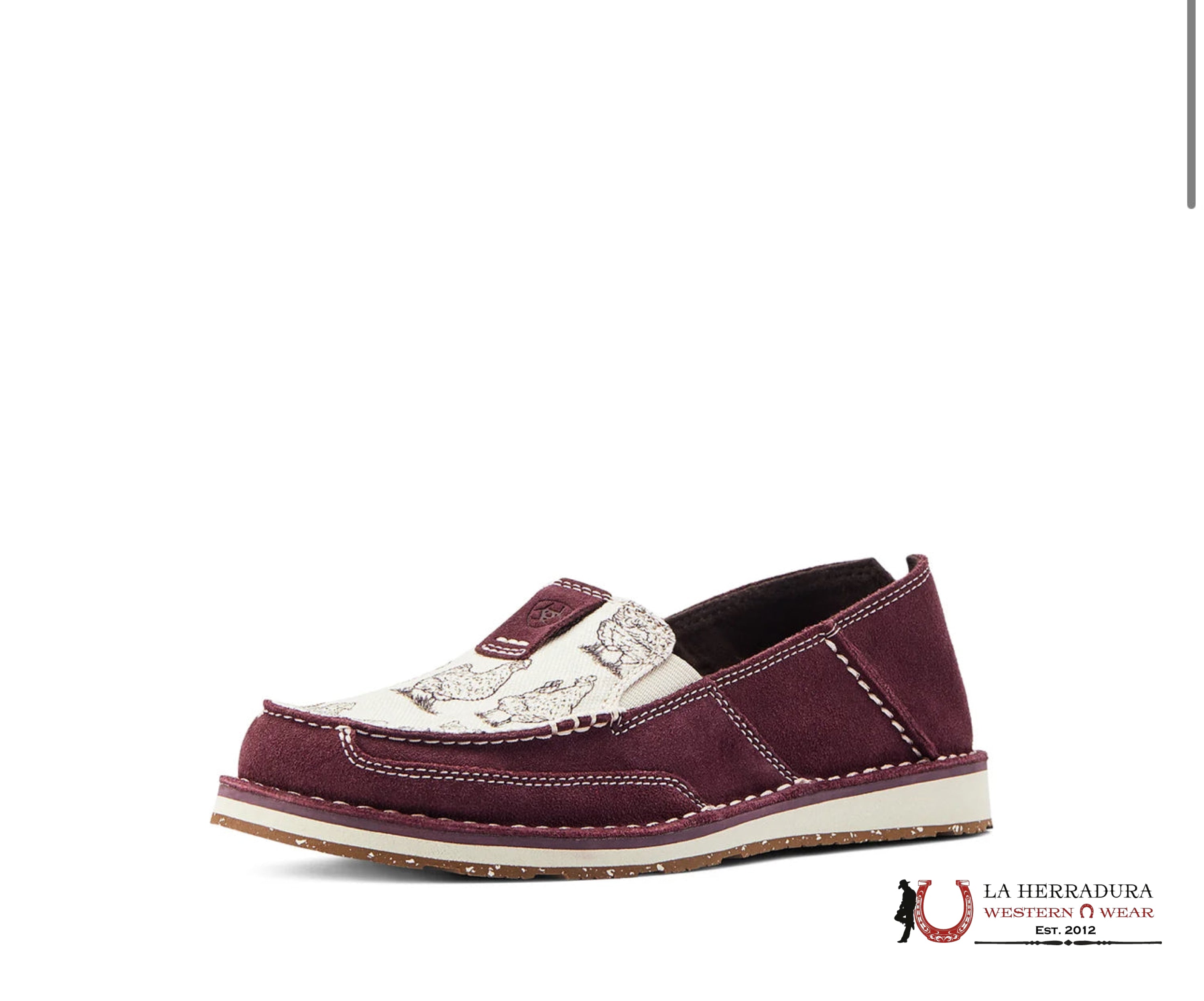 ARIAT WOMENS SLIP ON CRUISER WINE / HENHOUSE - 4533 ZAPATOS MUJERES