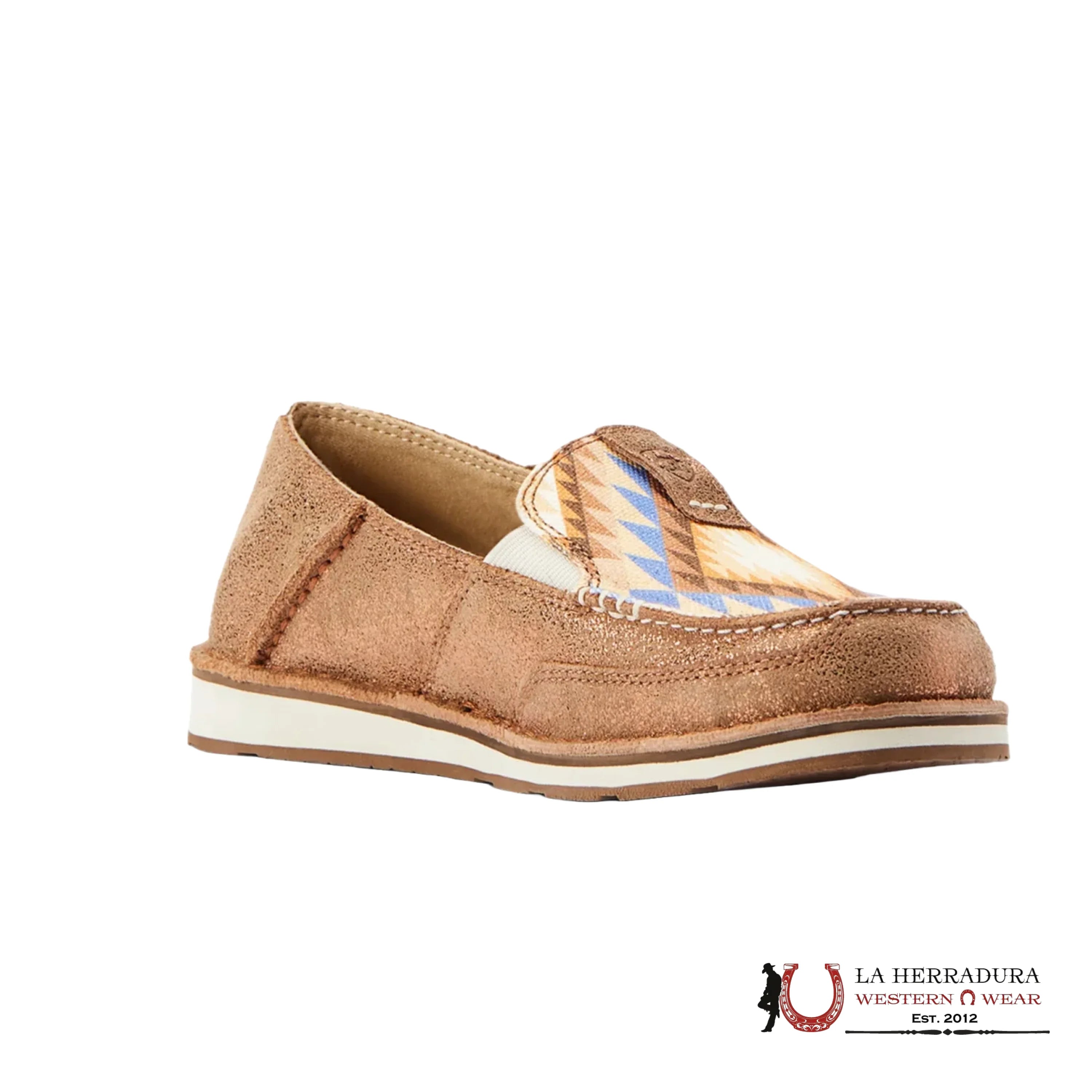 Ariat Womens Slip On Crusier Metallic Bronze/ Aztec Blanket - 4528 Zapatos Mujeres