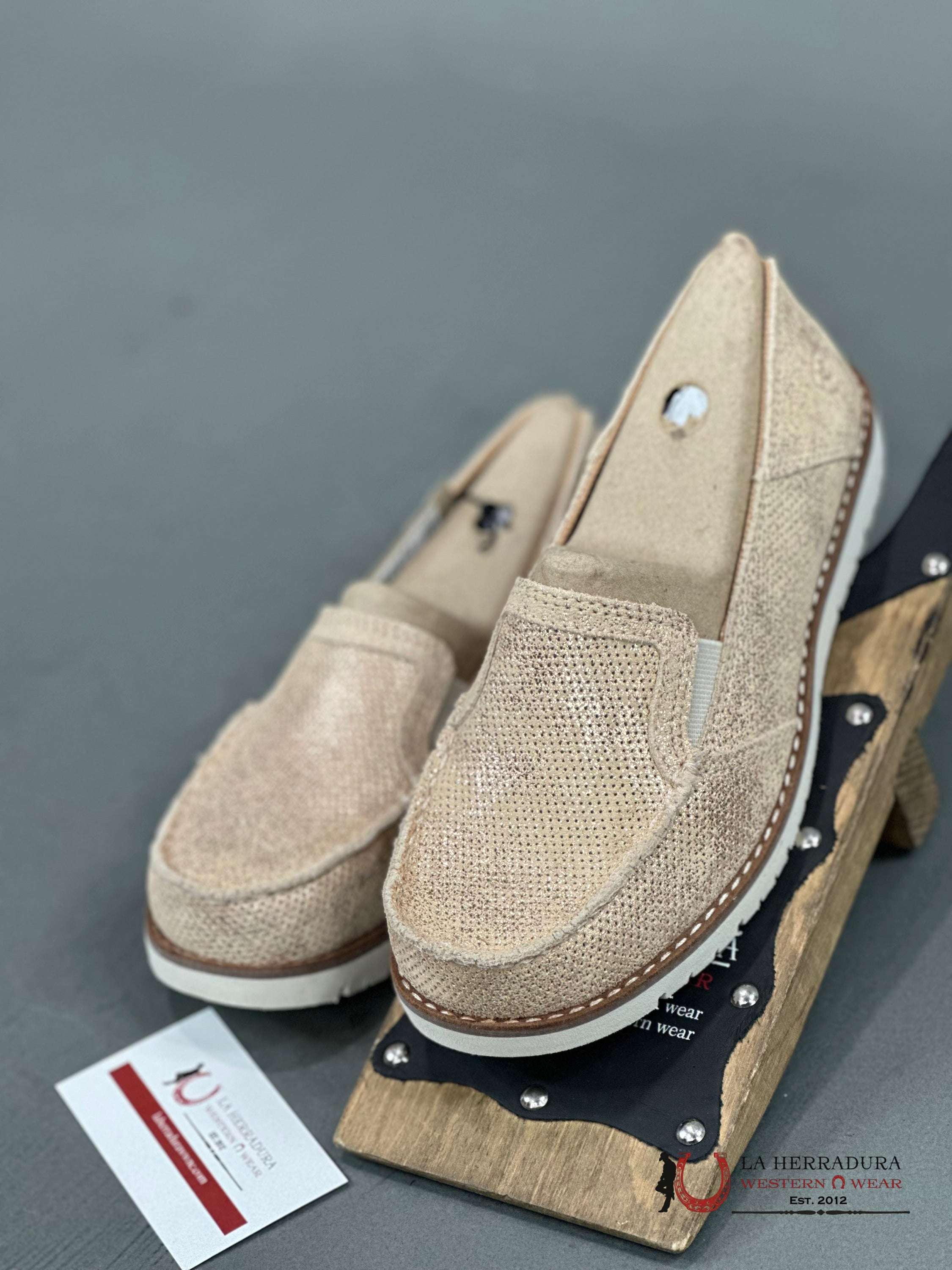 Ariat Womens Slip On Crusier Rose Gold Metallic Zapatos Mujeres