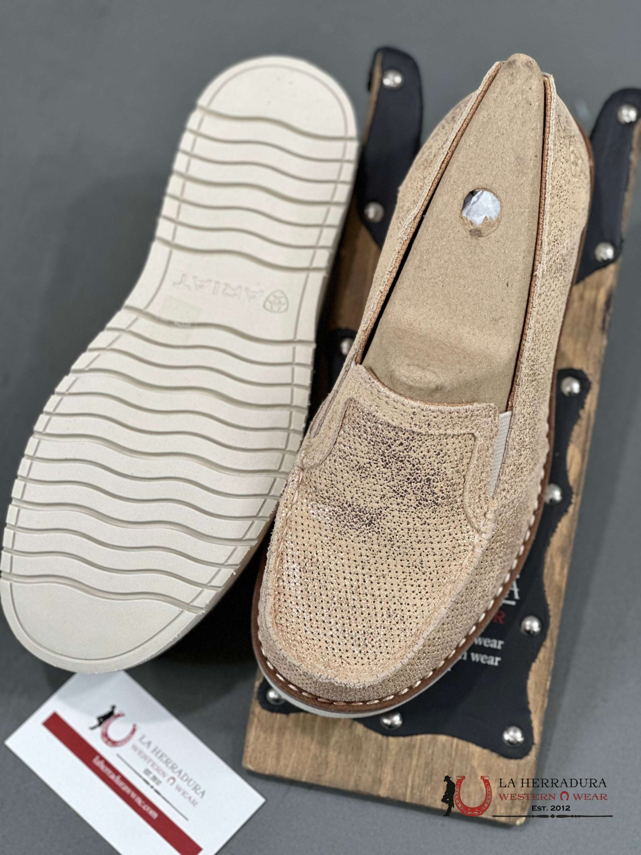 Ariat Womens Slip On Crusier Rose Gold Metallic Zapatos Mujeres