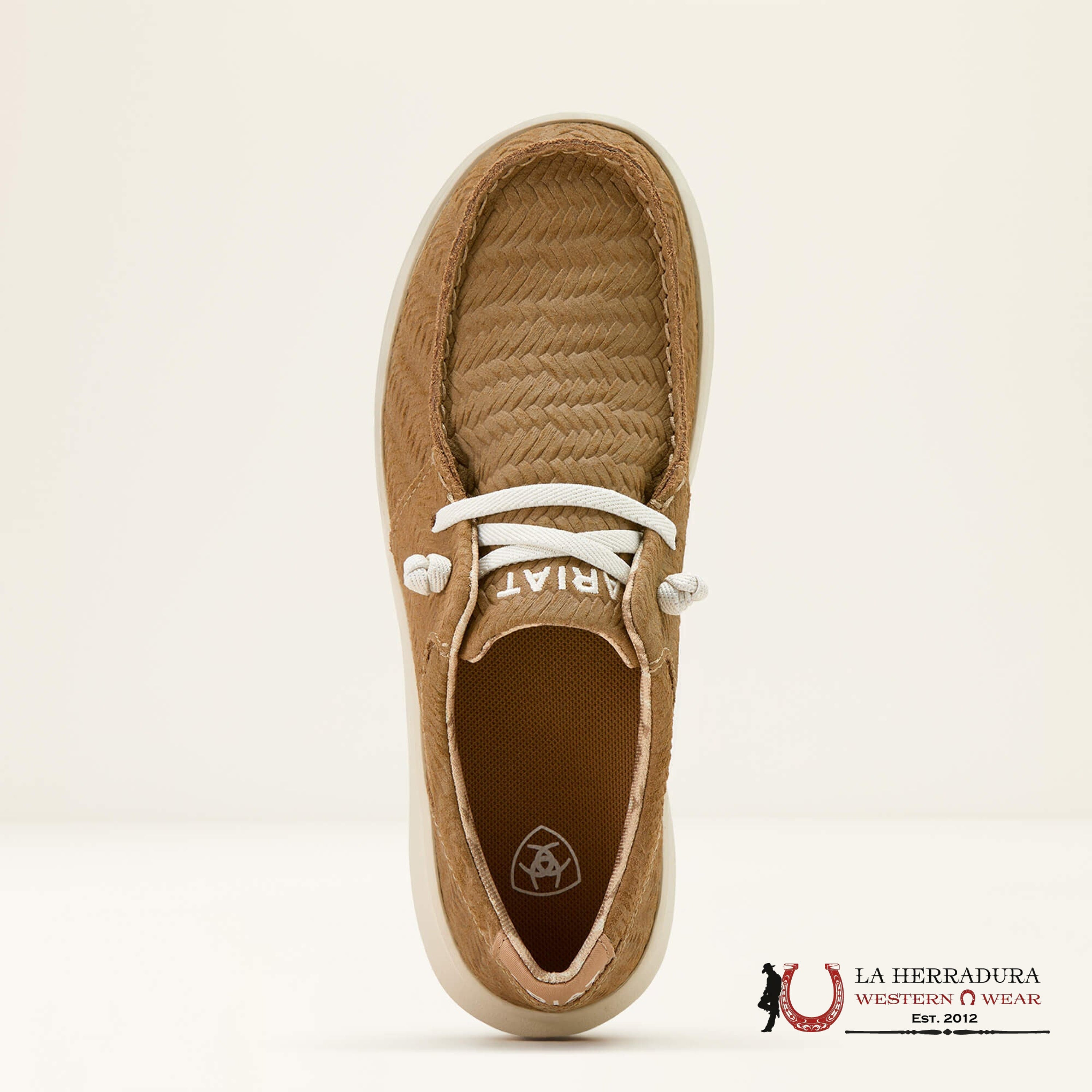 ARIAT WOMENS SLIP ON HILO TAN WOVEN EMBOSS - 1344 ZAPATOS MUJERES