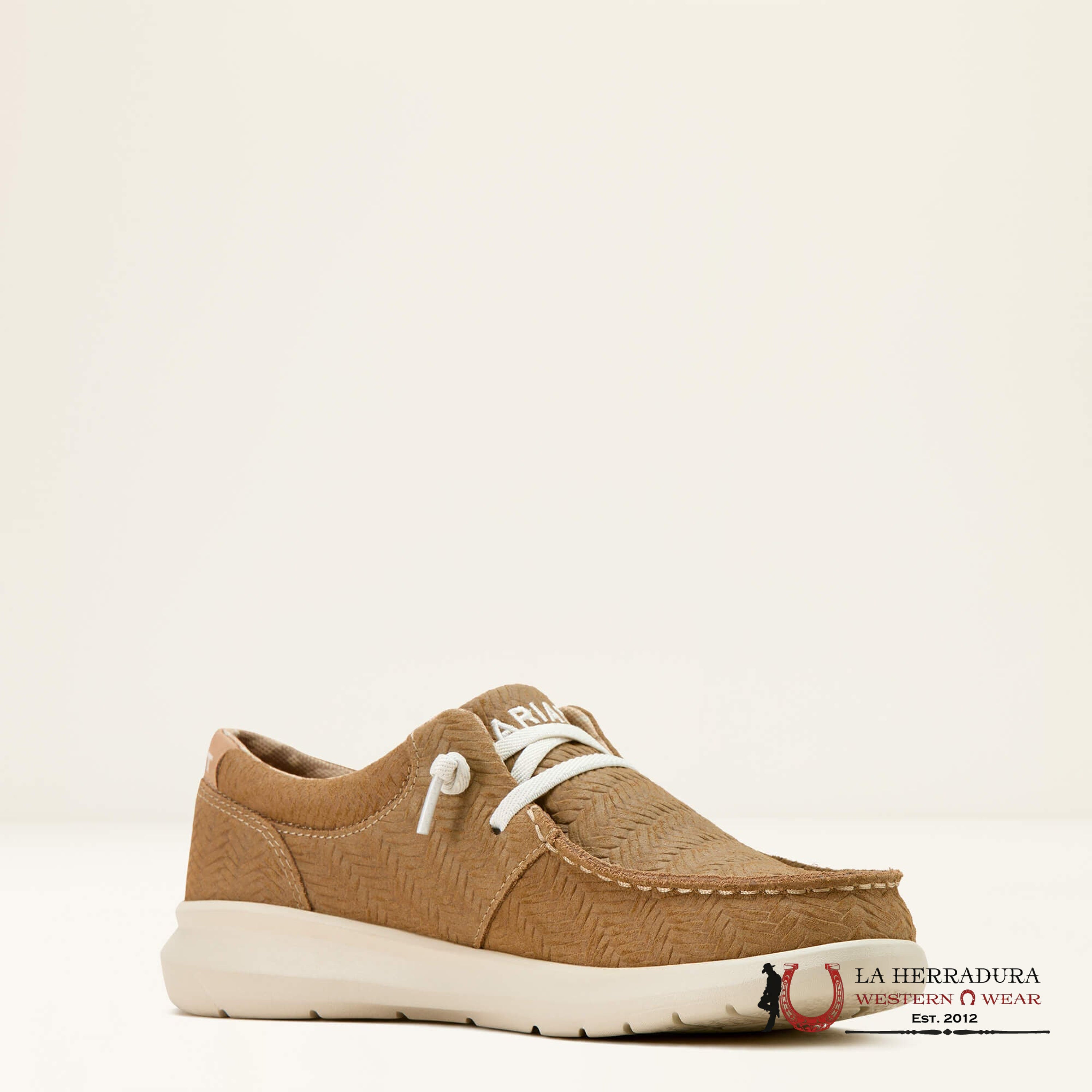 ARIAT WOMENS SLIP ON HILO TAN WOVEN EMBOSS - 1344 ZAPATOS MUJERES