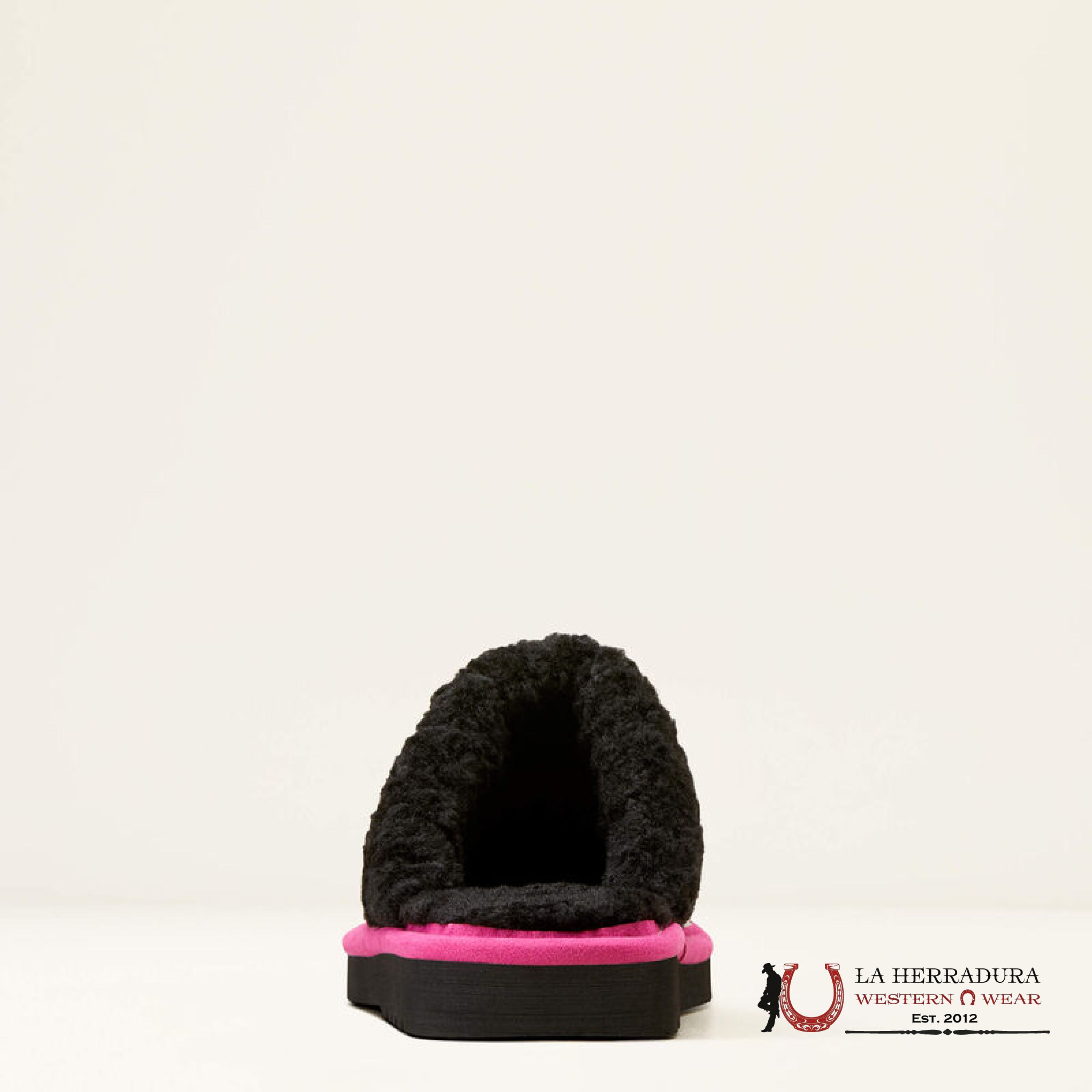 Ariat Womens Square Toe Slip-0N Jackie Exotic Cow Hide Pink Black Zapatos Mujeres