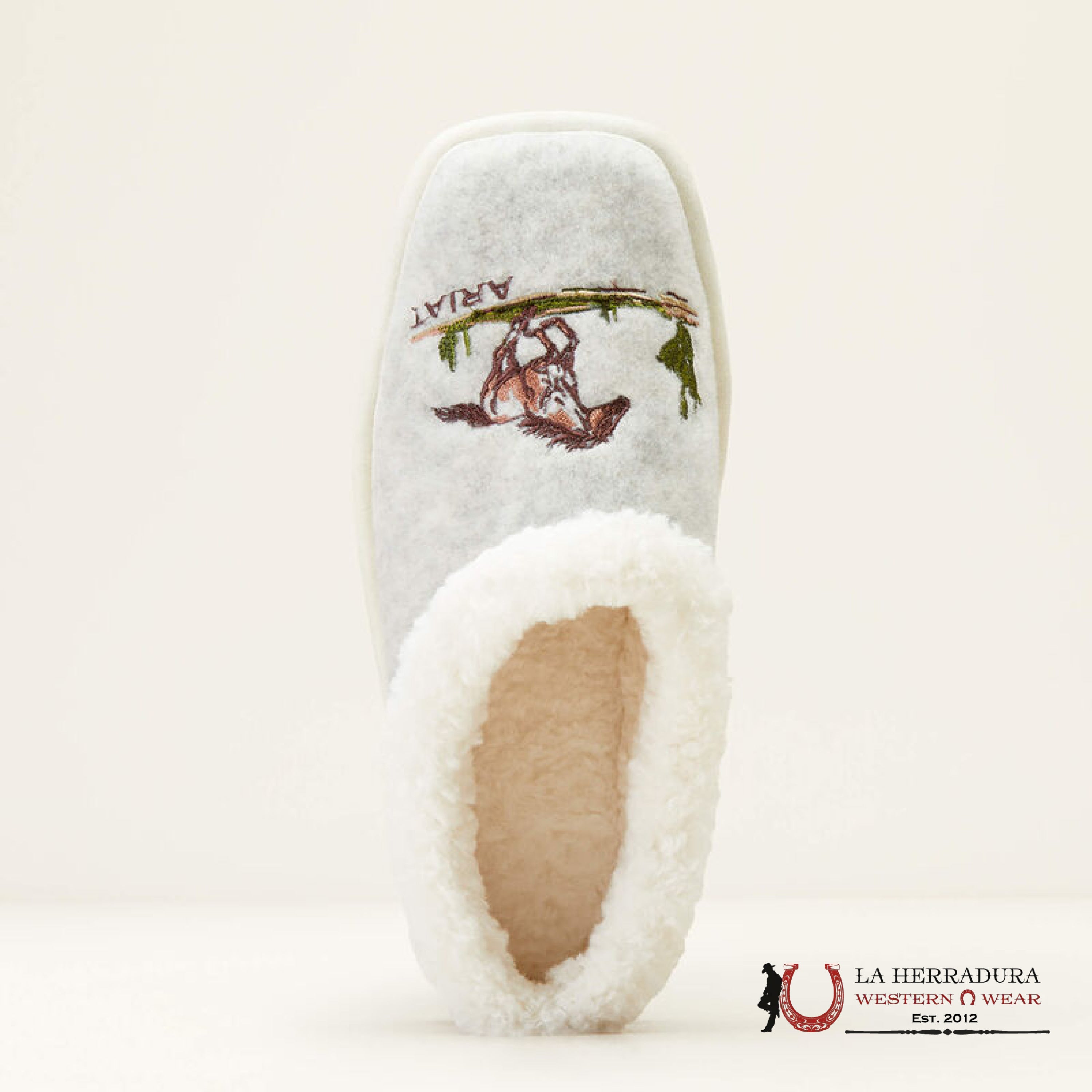 Ariat Womens Square Toe Slip-0N Roaming Horse Zapatos Mujeres