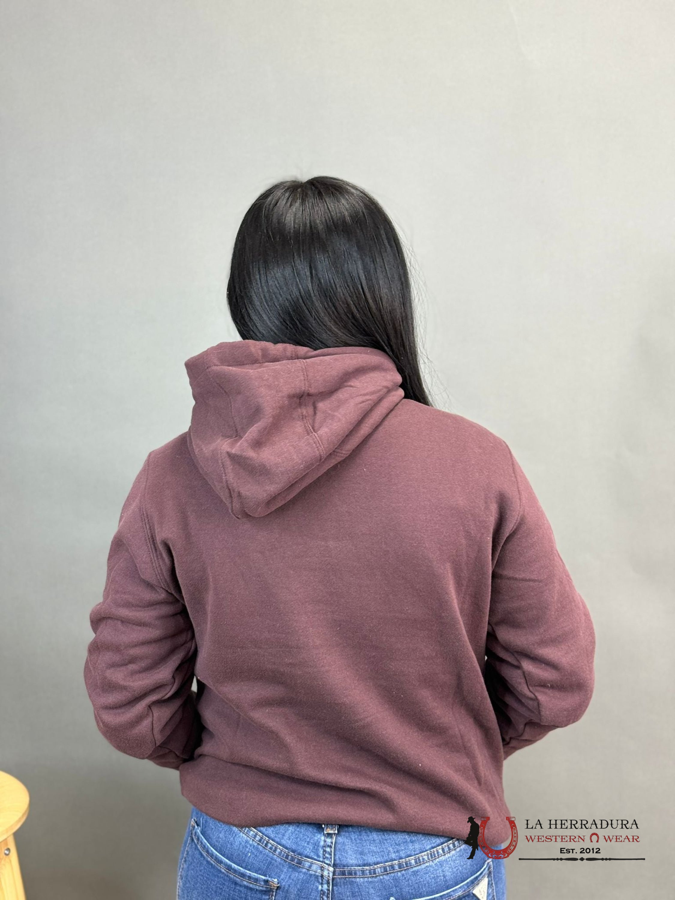 Ariat Womens Stories Clove Brown W/ Flowers Hoodie-4069 Ropa Mujeres