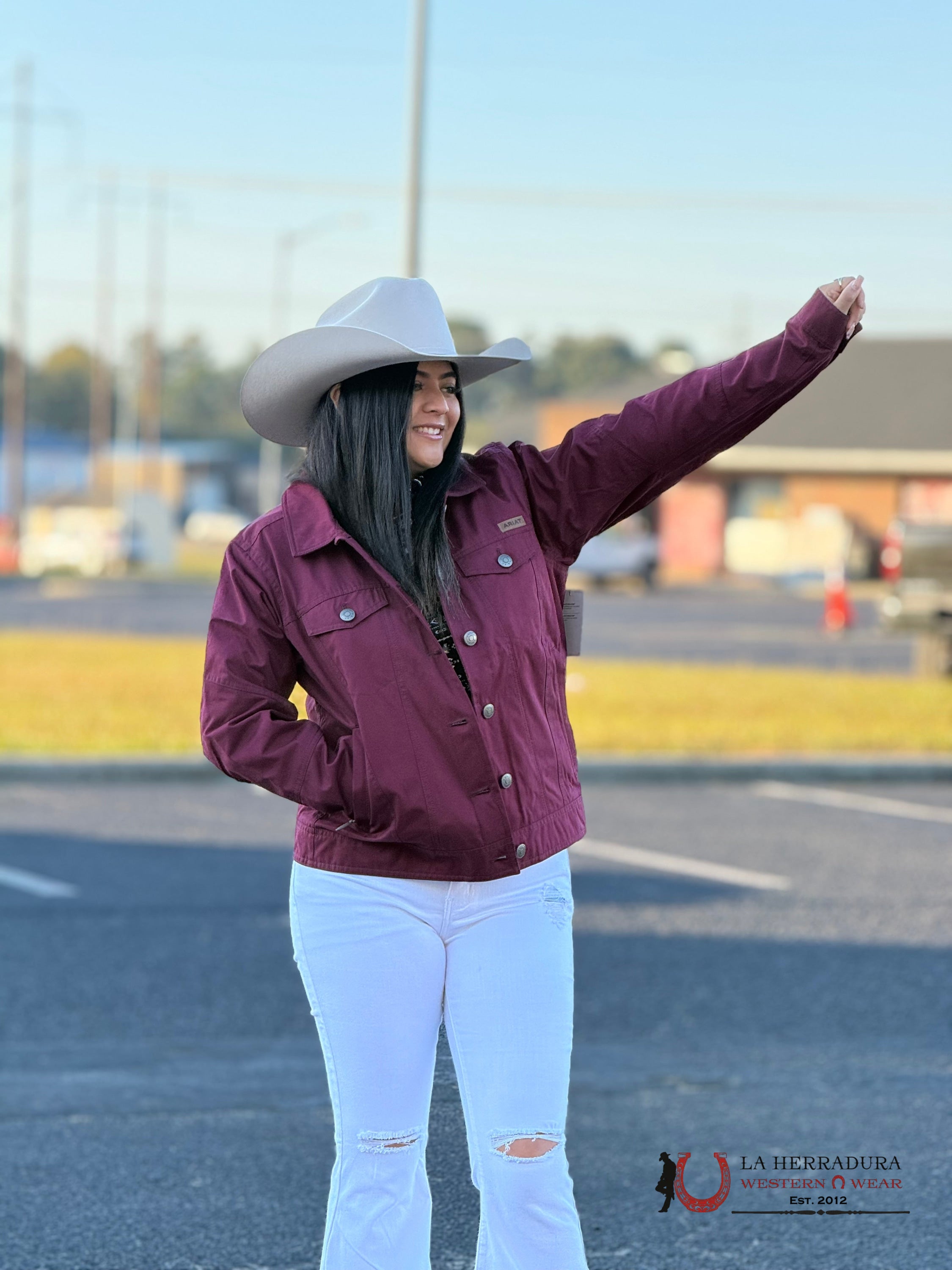 Ariat Womens Tawny Port Grizzly Ranchers Jacket-2601 Ropa Mujeres