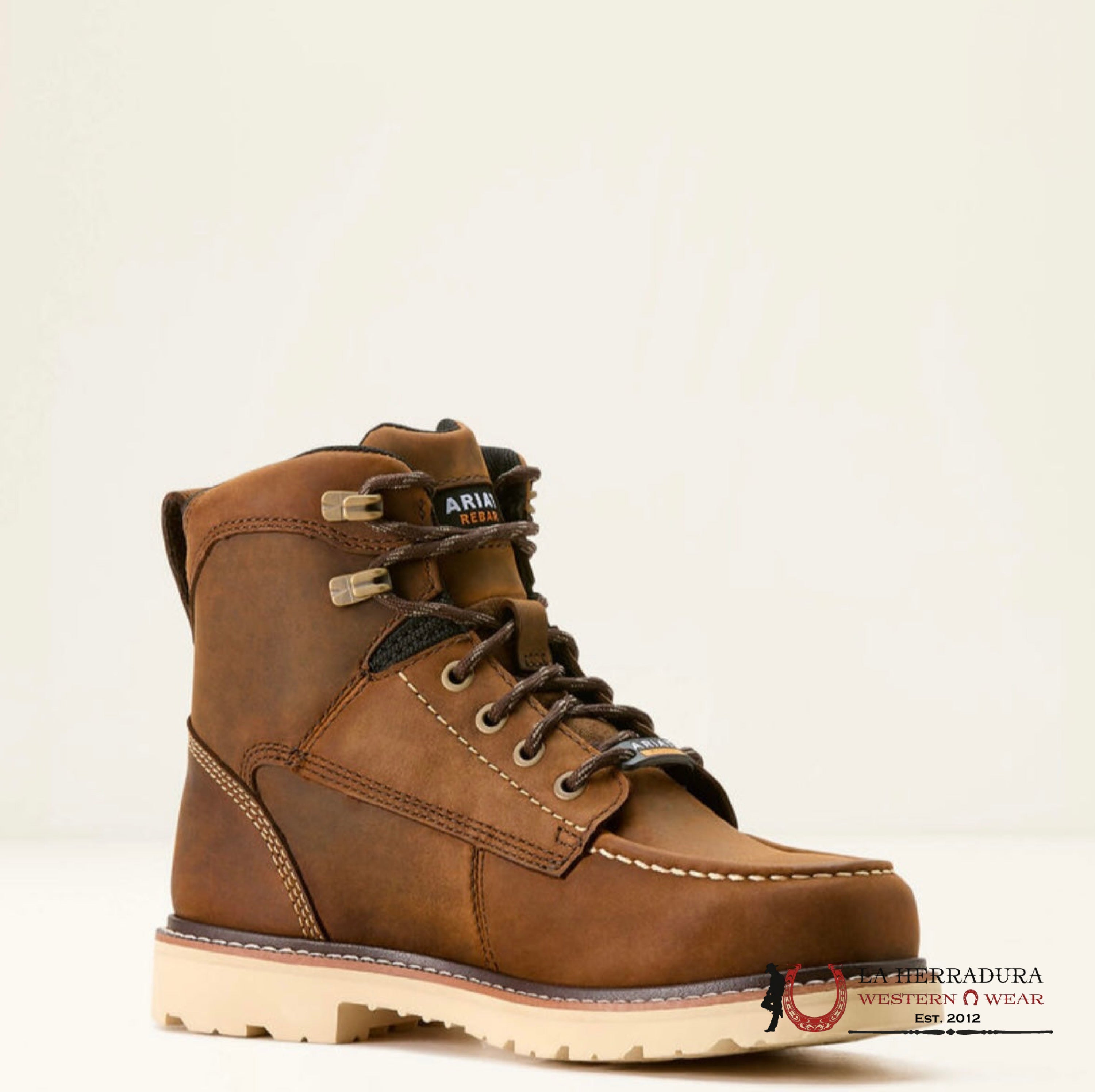 Ariat Women’s Working Boots Rebar Lift H2O Distressed Brown Round Toe - 3822 Botas Mujeres