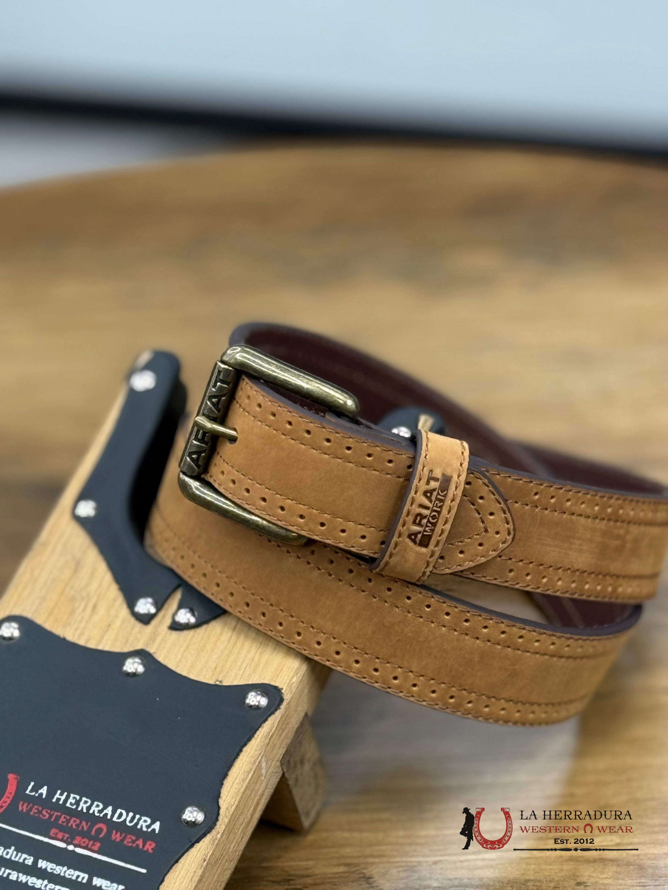 ARIAT WORK LIGTH BROWN BELT - 0344 CINTURONES HOMBRES