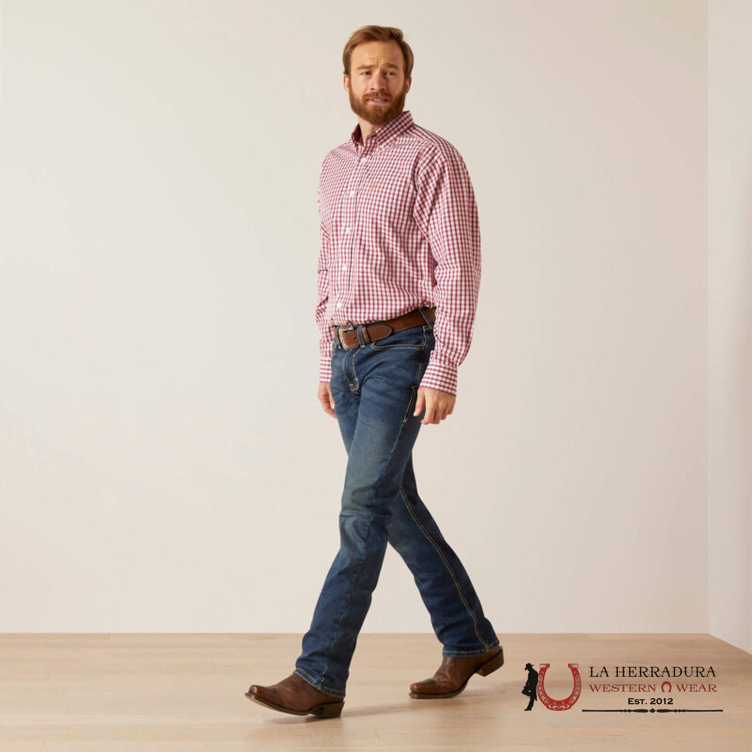 Ariat Wrinkle Free Classic Long Sleeve Shirt Valen White - 6592 Ropa Hombres