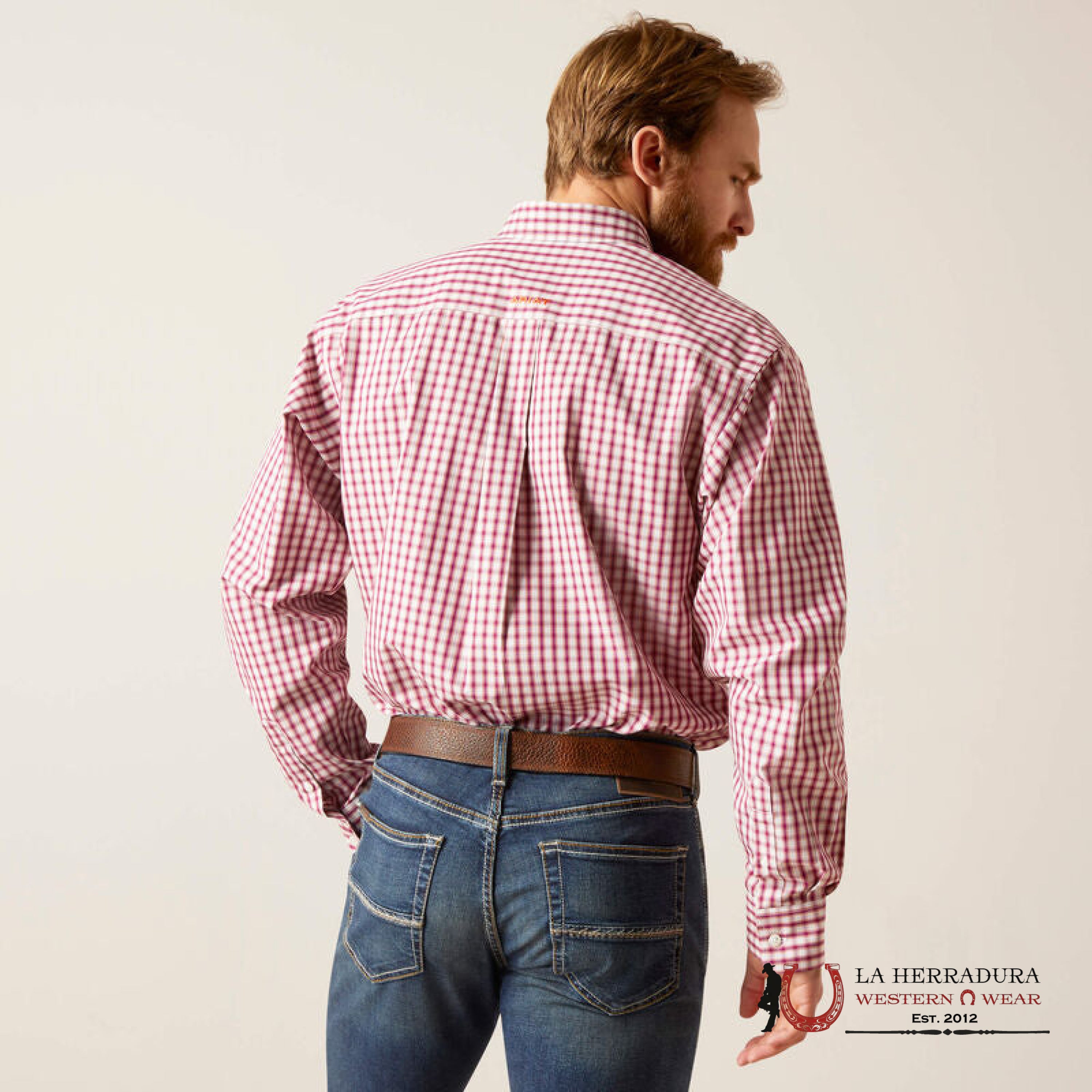 Ariat Wrinkle Free Classic Long Sleeve Shirt Valen White - 6592 Ropa Hombres