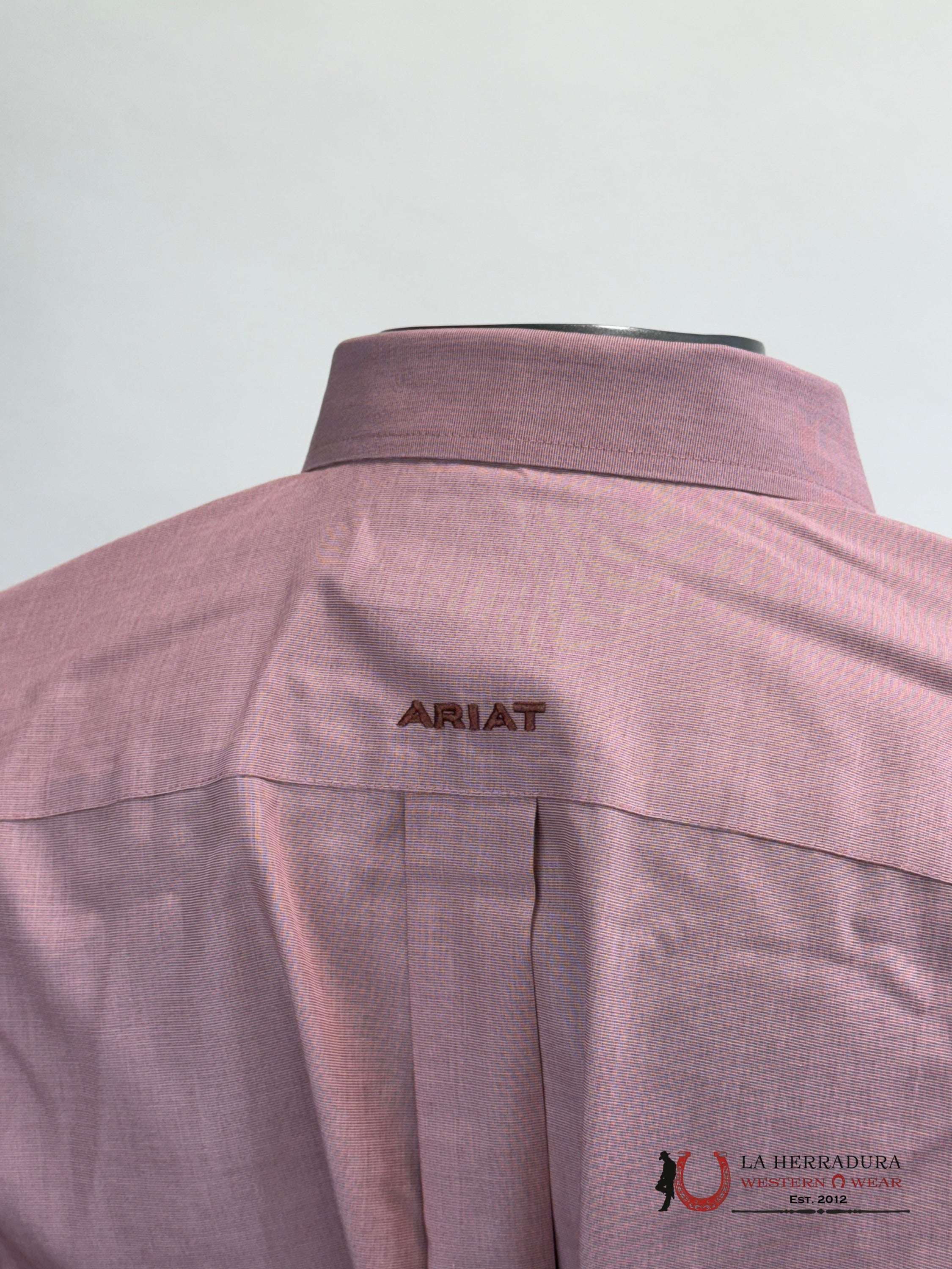 Ariat Wrinkle Free Solid Long Sleeve Shirt Brick - 5277 Ropa Hombres