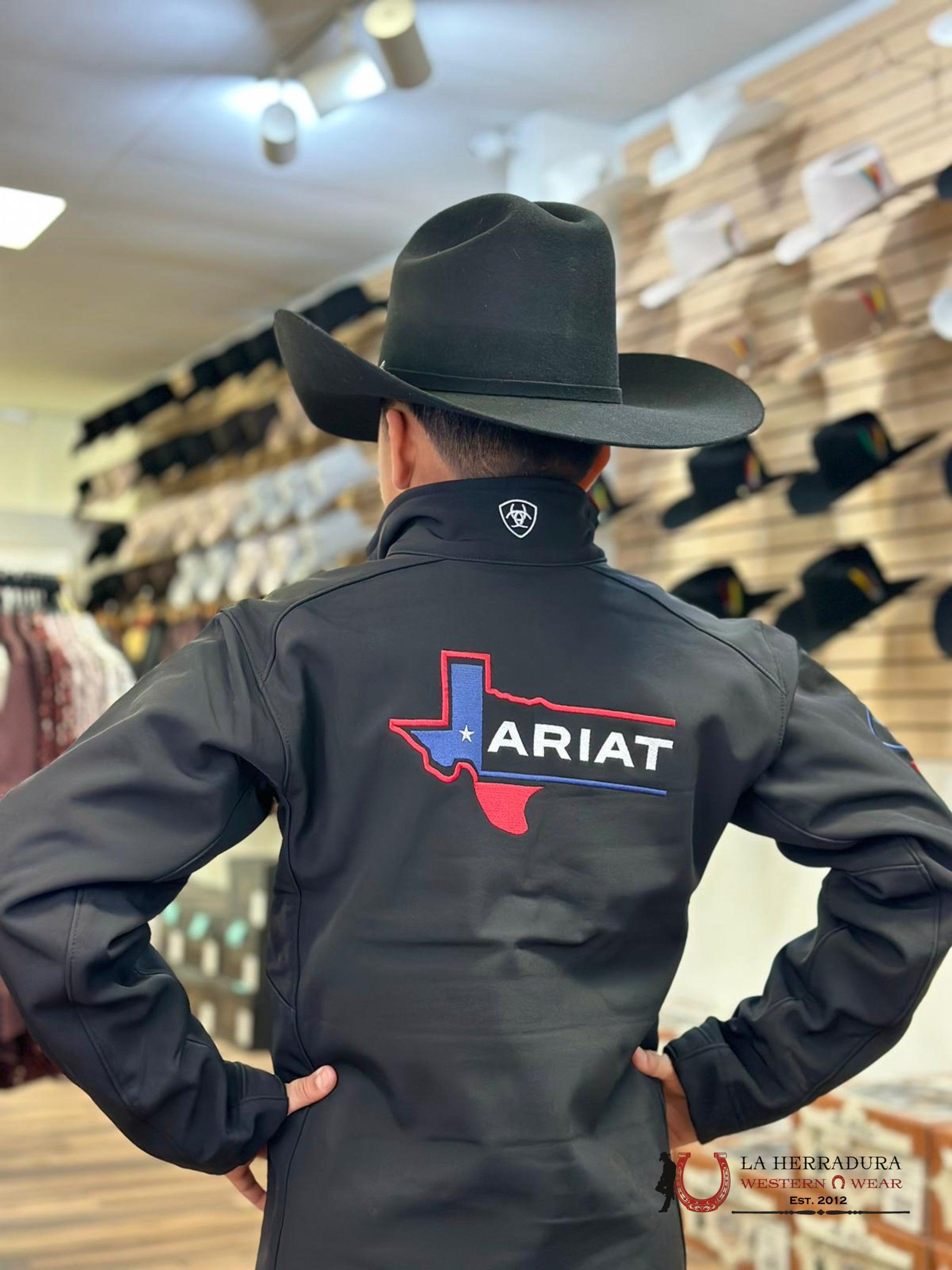 Ariat Youth Soft Shell Jacket Team Logo Texas Niños