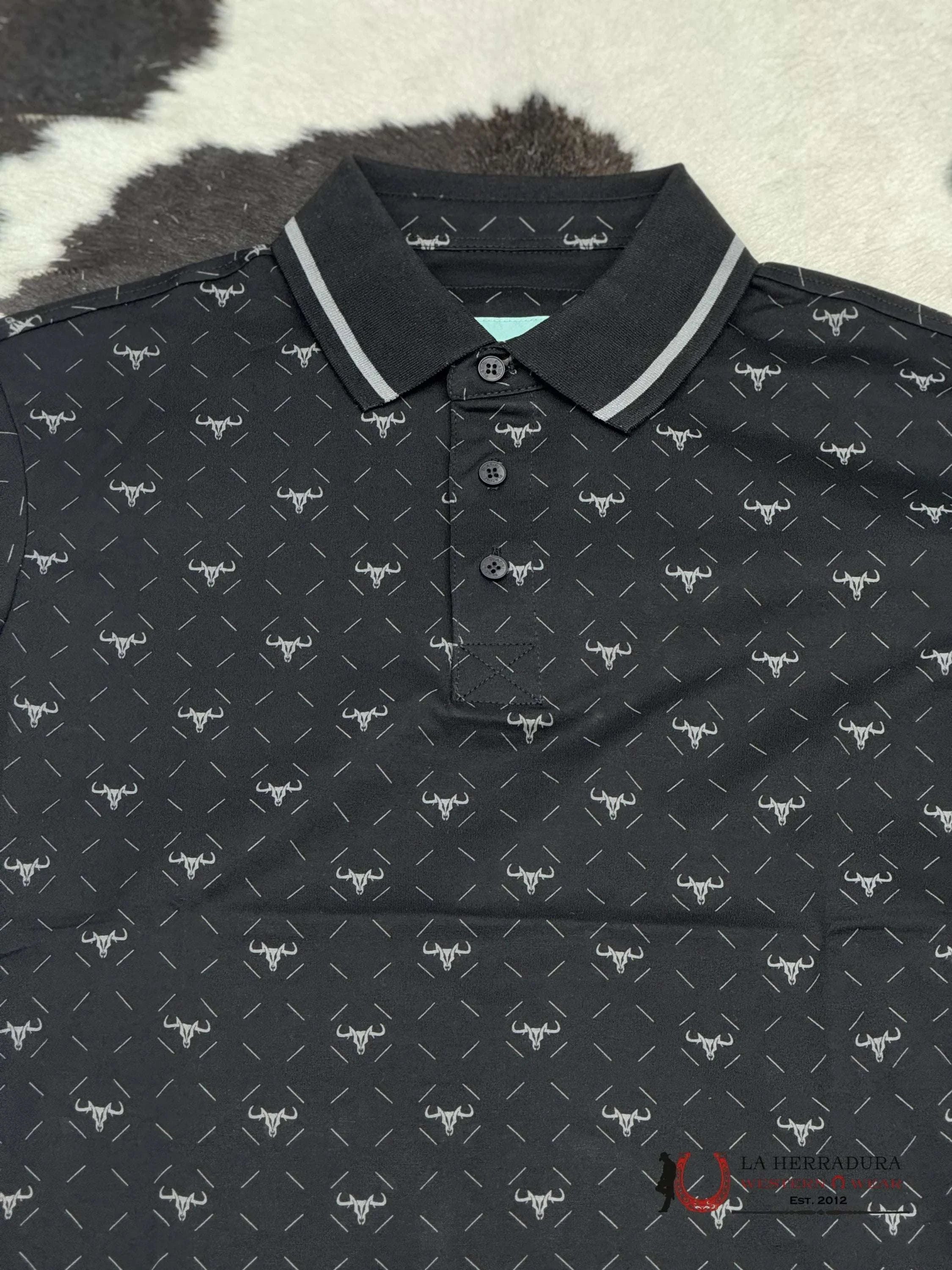 Black Polo Short Sleeve Shirt Ropa Hombres