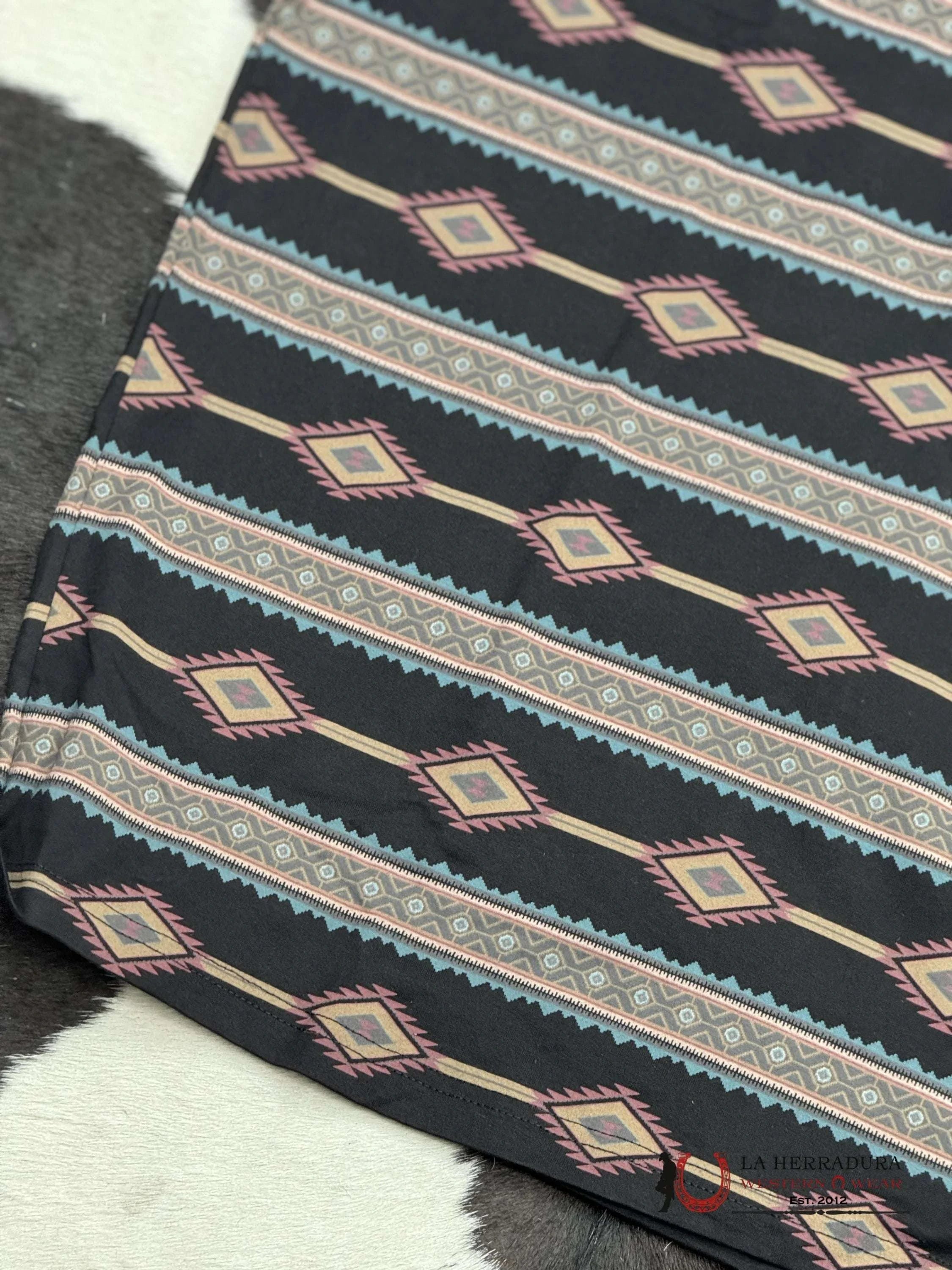 Black Red Polo Aztec Short Sleeve Shirt Vino Ropa Hombres