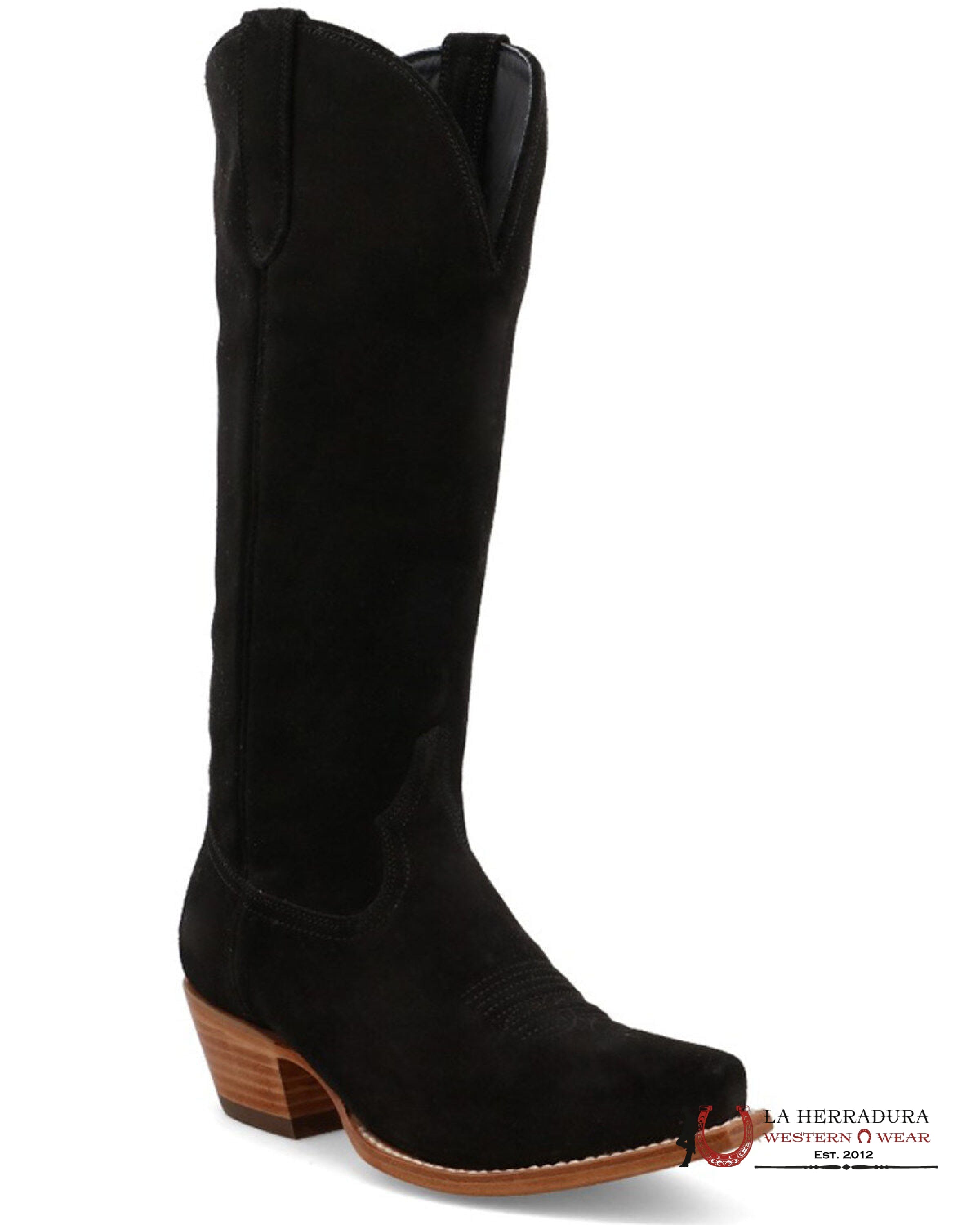 BLACK STAR ‘ADDISON’ BLACK POINT TOE BOOT WBSN021 BOTAS MUJERES