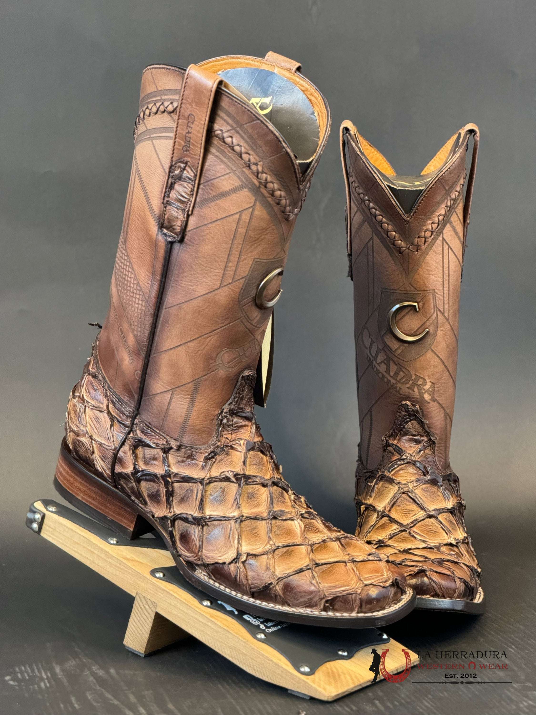 Boots Cuadra Fish/Pescado Pirarucu Asturias Honey Botas Hombres