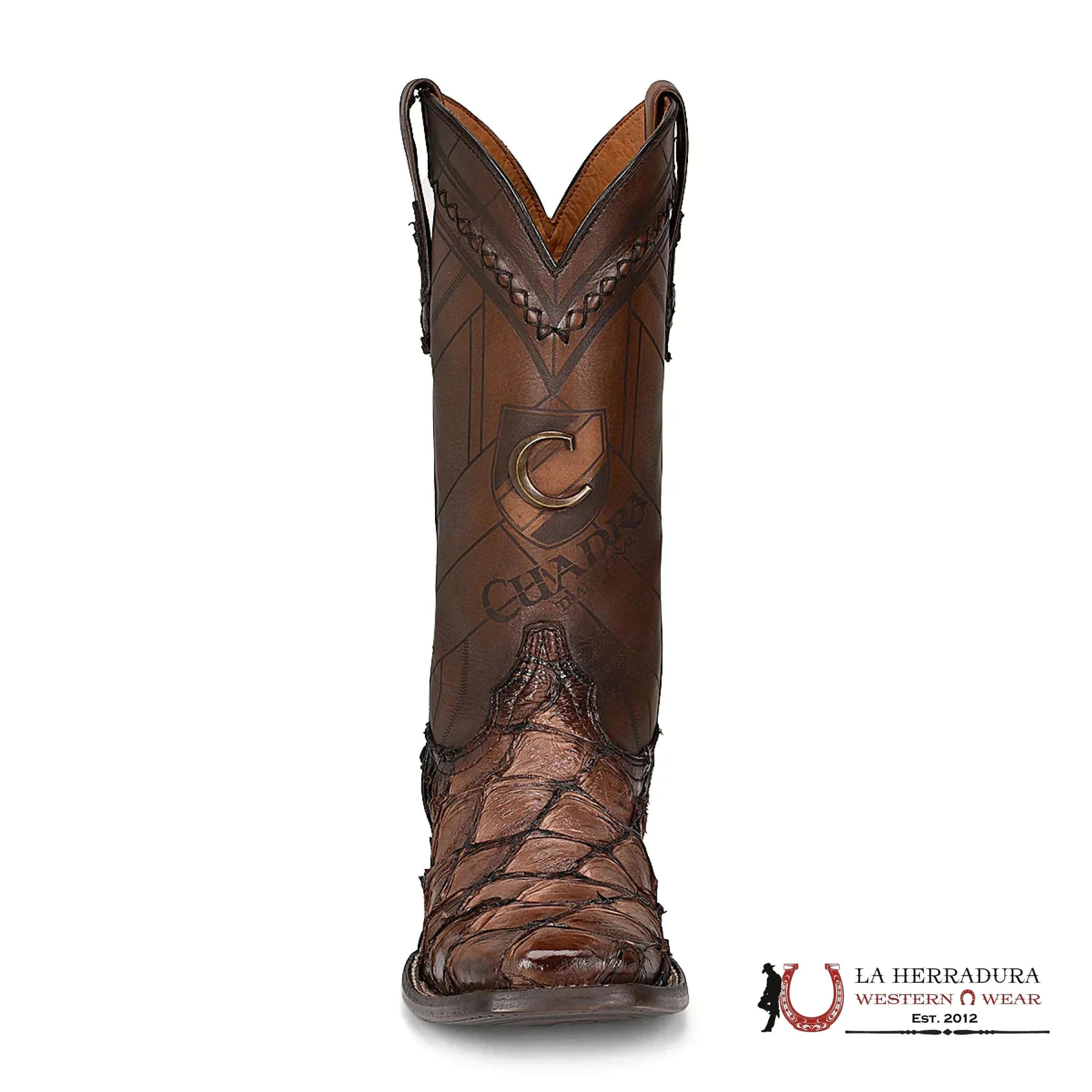 BOOTS CUADRA FISH/PESCADO PIRARUCU CHOCO VIDREADO CHOCOLATE CU788 BOTAS HOMBRES