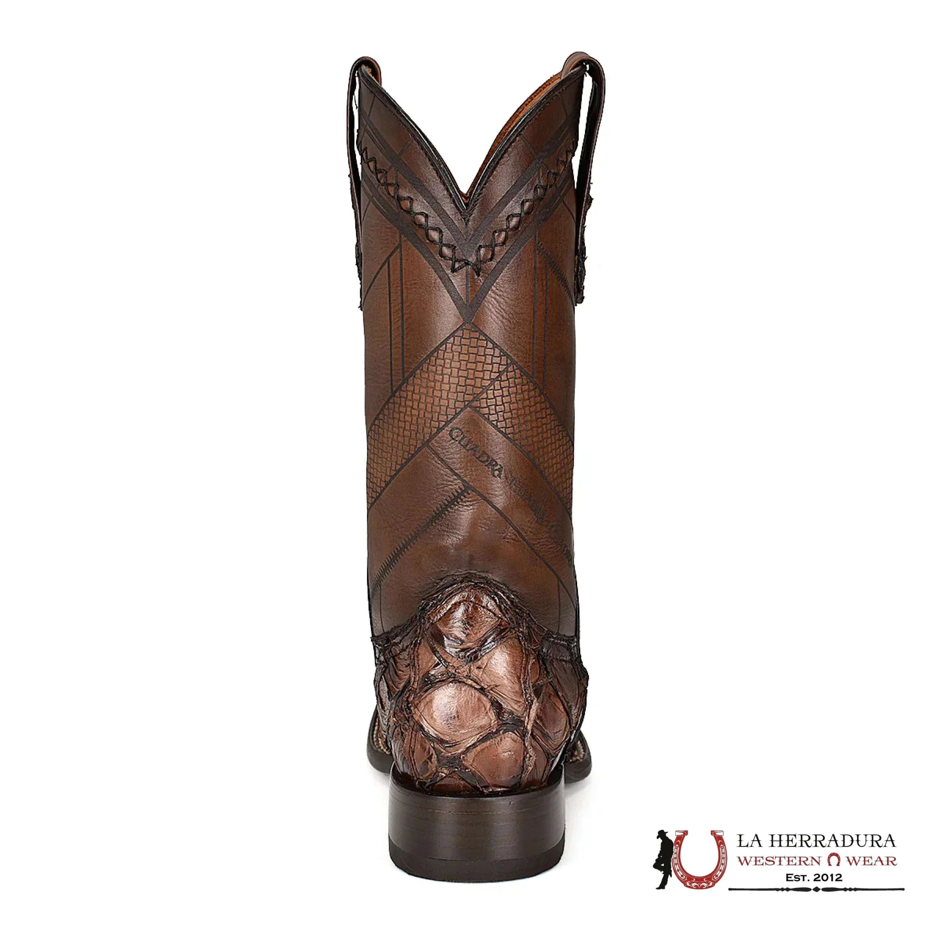 BOOTS CUADRA FISH/PESCADO PIRARUCU CHOCO VIDREADO CHOCOLATE CU788 BOTAS HOMBRES