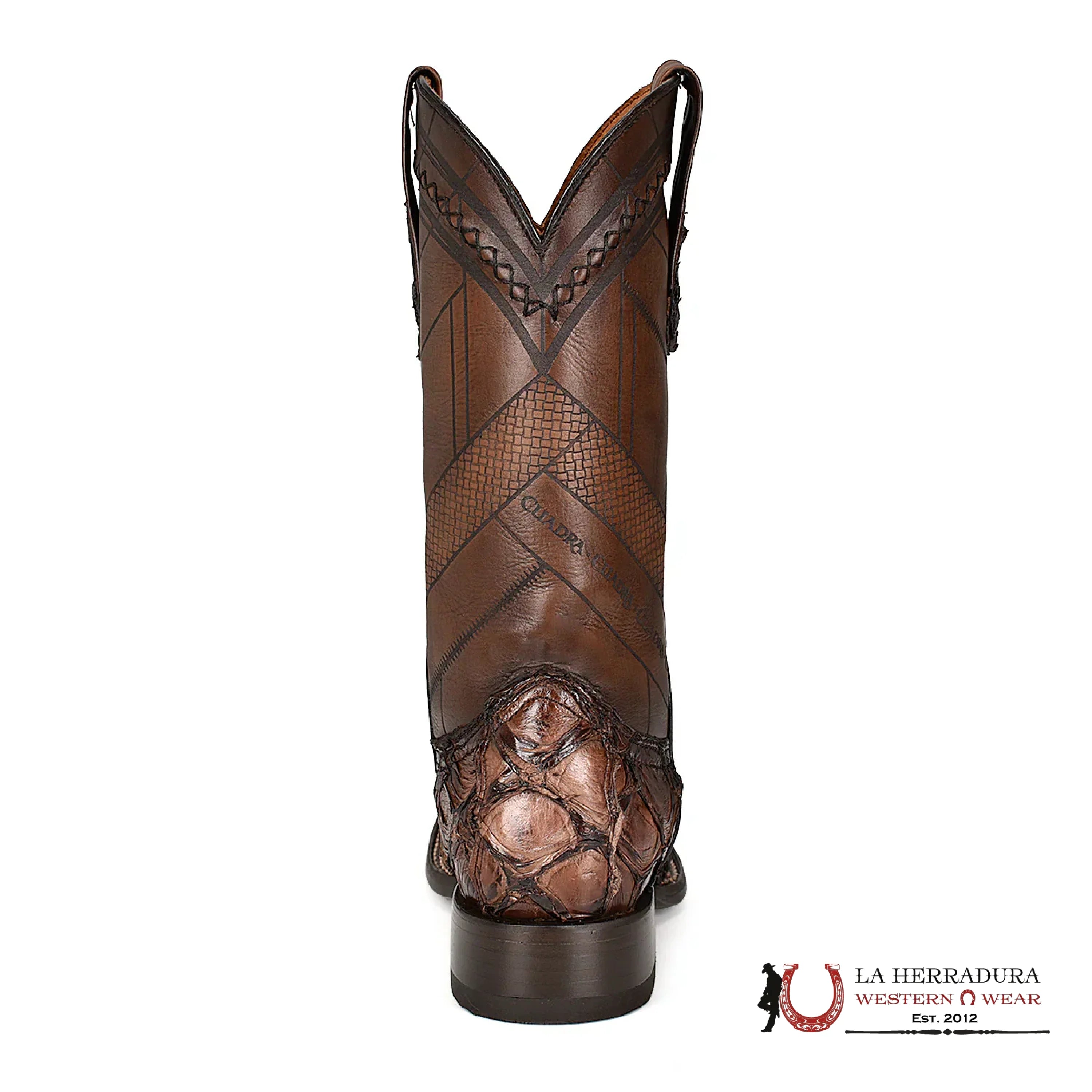 BOOTS CUADRA FISH/PESCADO PIRARUCU CHOCO VIDREADO CHOCOLATE CU788 BOTAS HOMBRES