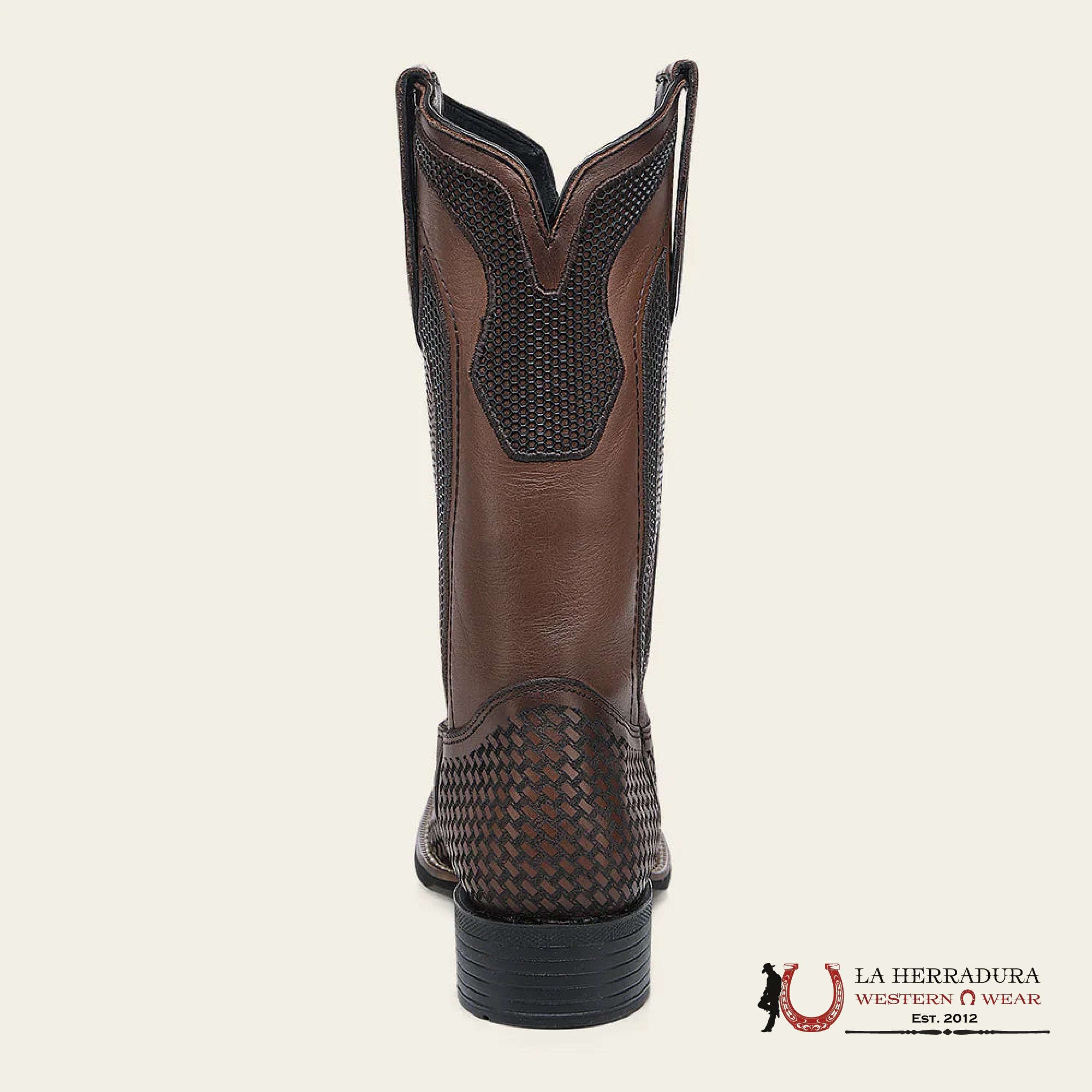 BOOTS CUADRA RES CRUST MIEL LASTER EMBROIDERY SQUARE TOE CU984 BOTAS HOMBRES