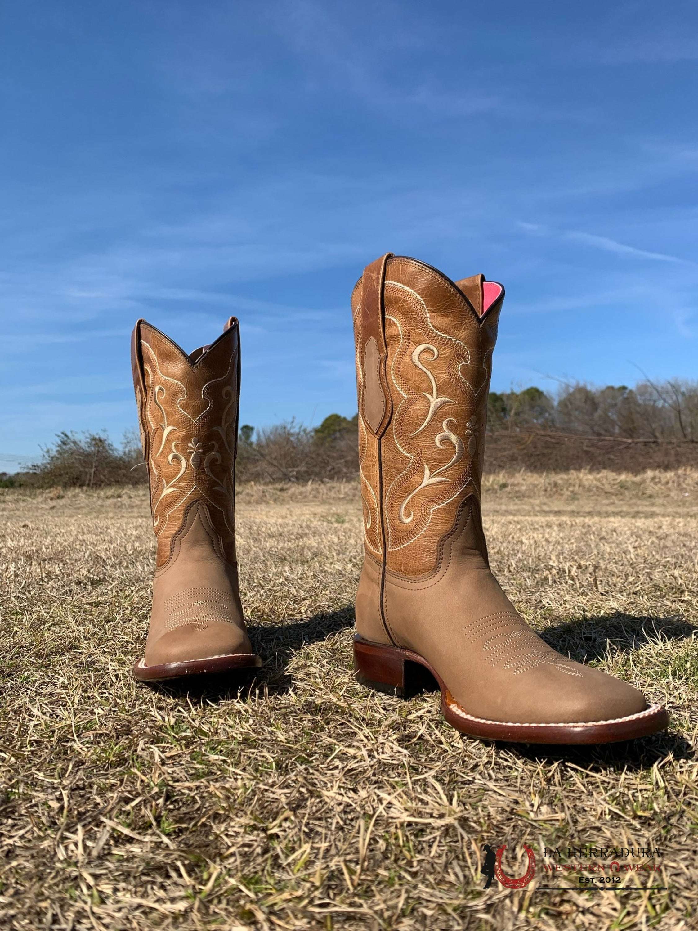 Botas Quincy Crazy Leather Tan 231 Mujeres