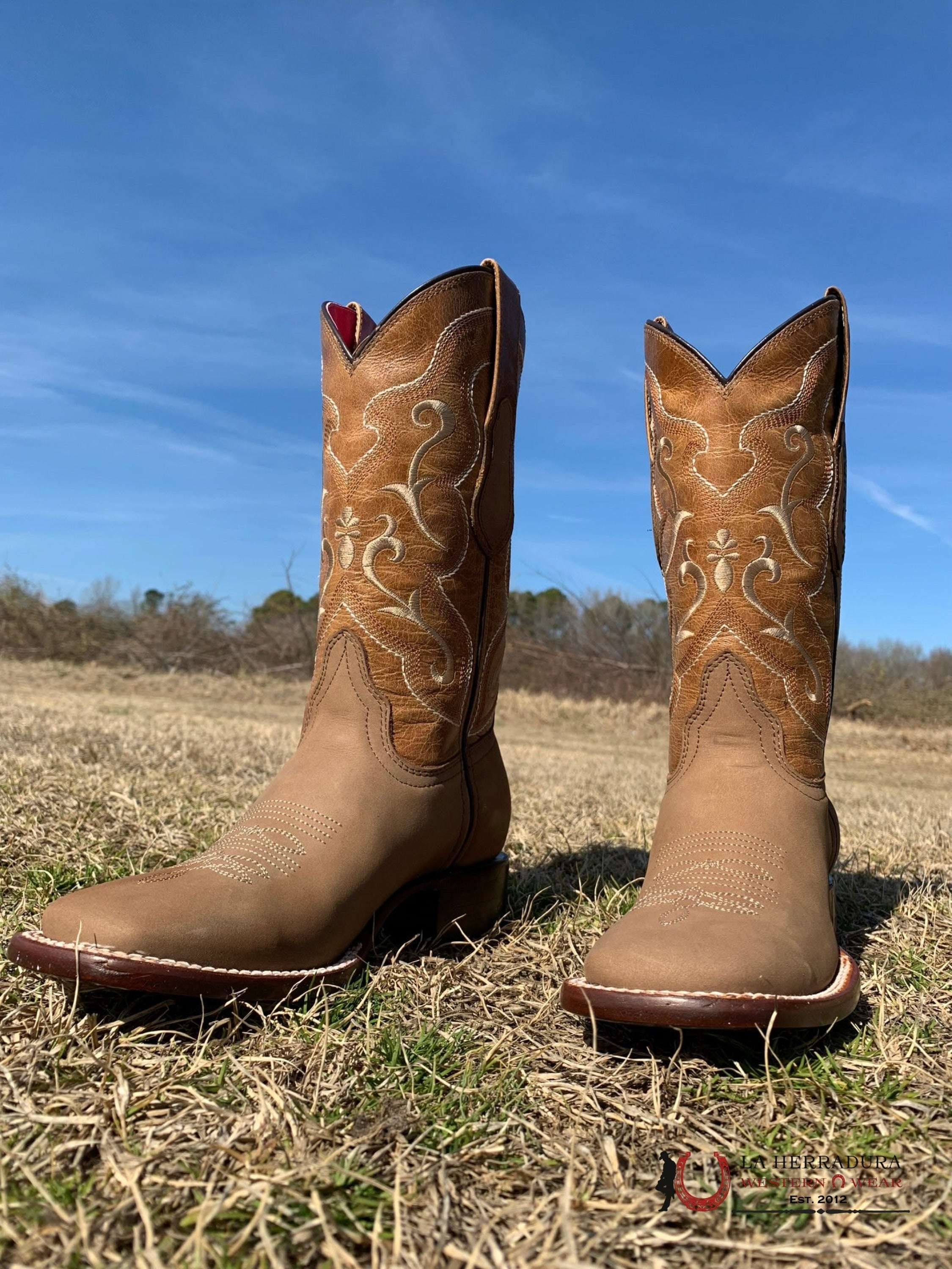 Botas Quincy Crazy Leather Tan 231 Mujeres