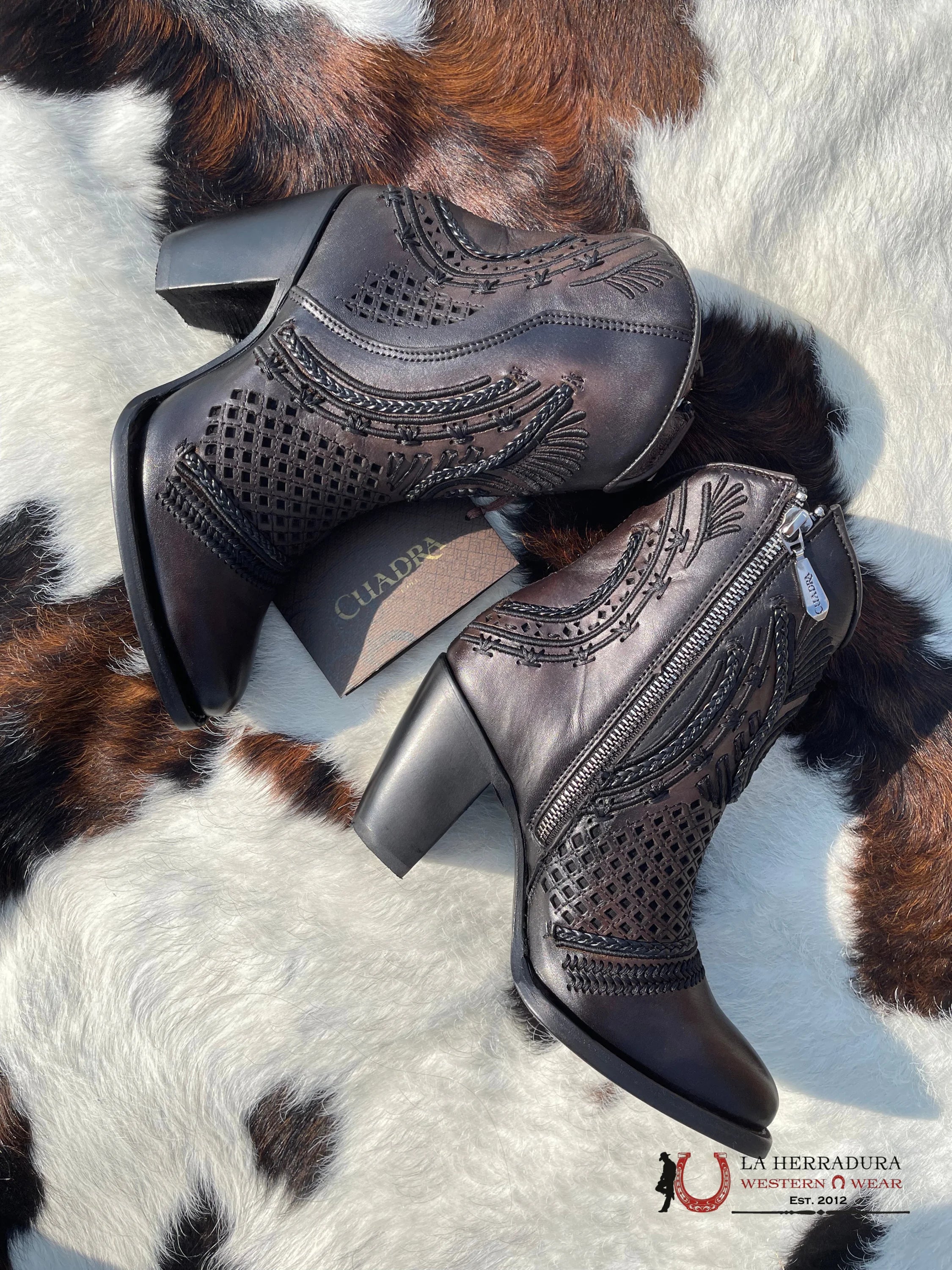 Botin Cuadra Crust Maple Sombreado Black/Brown 3F91Rs Botas Mujeres