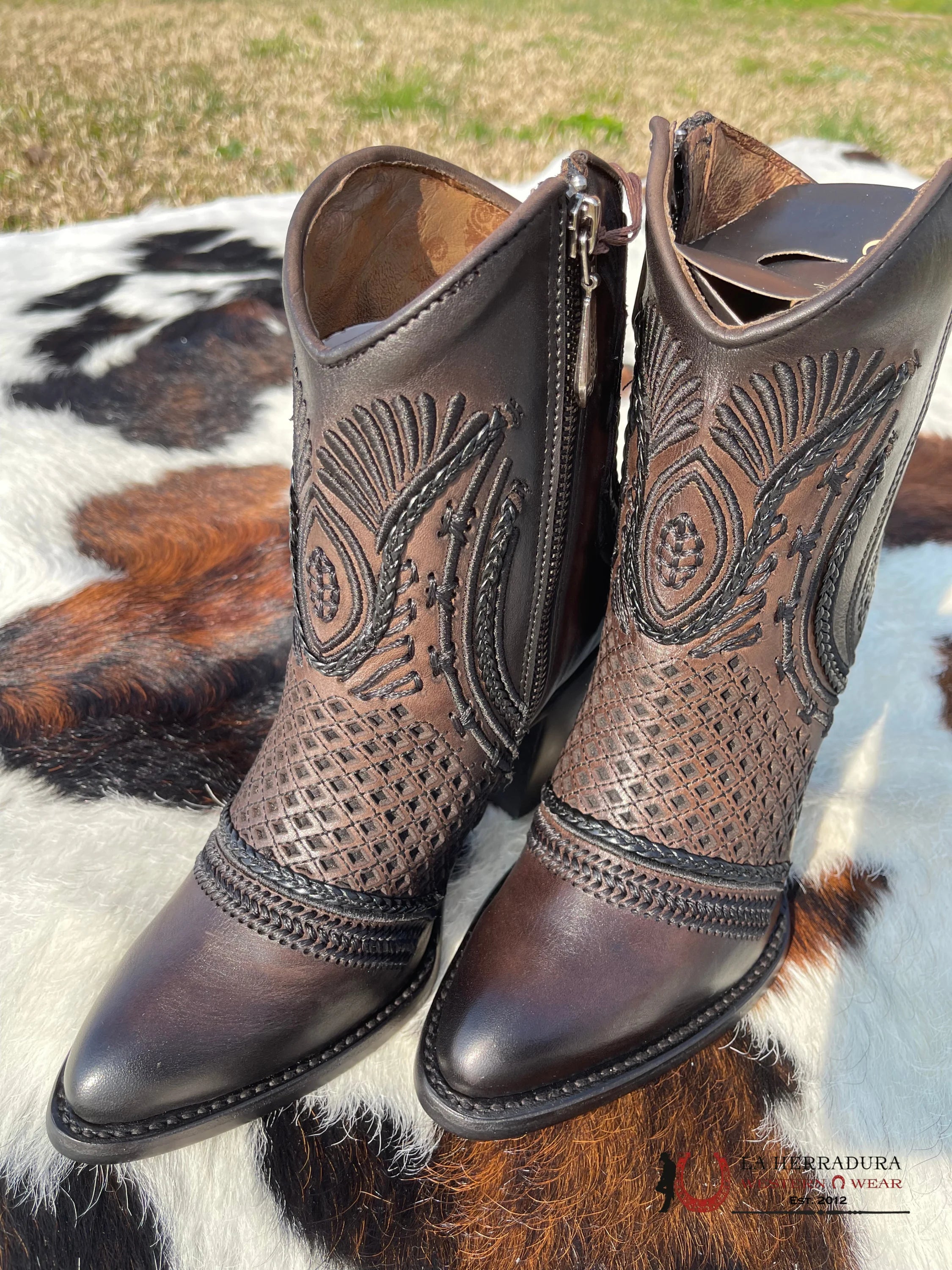 Botin Cuadra Crust Maple Sombreado Black/Brown 3F91Rs Botas Mujeres