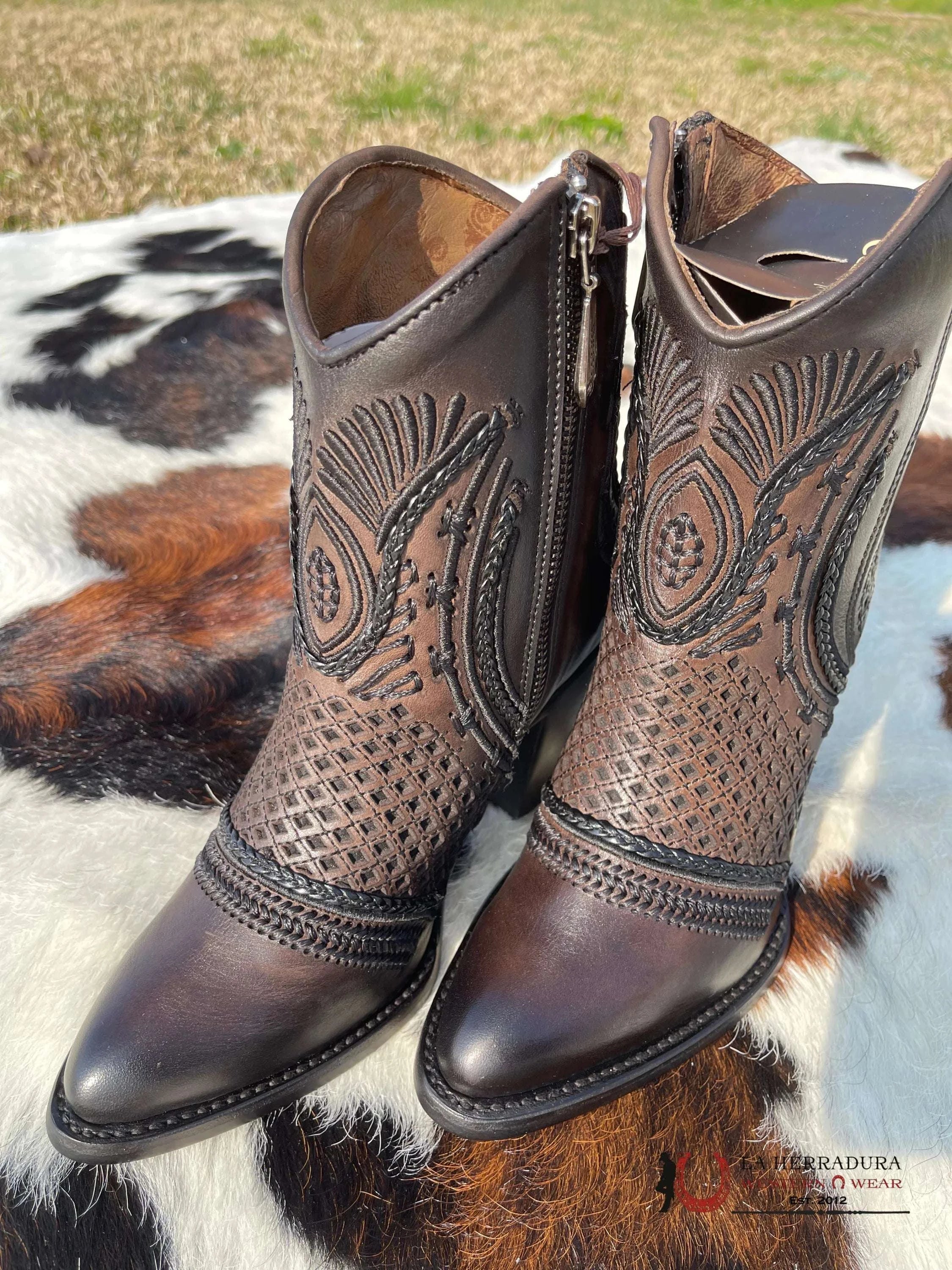 Botin Cuadra Crust Maple Sombreado Black/Brown 3F91Rs Botas Mujeres