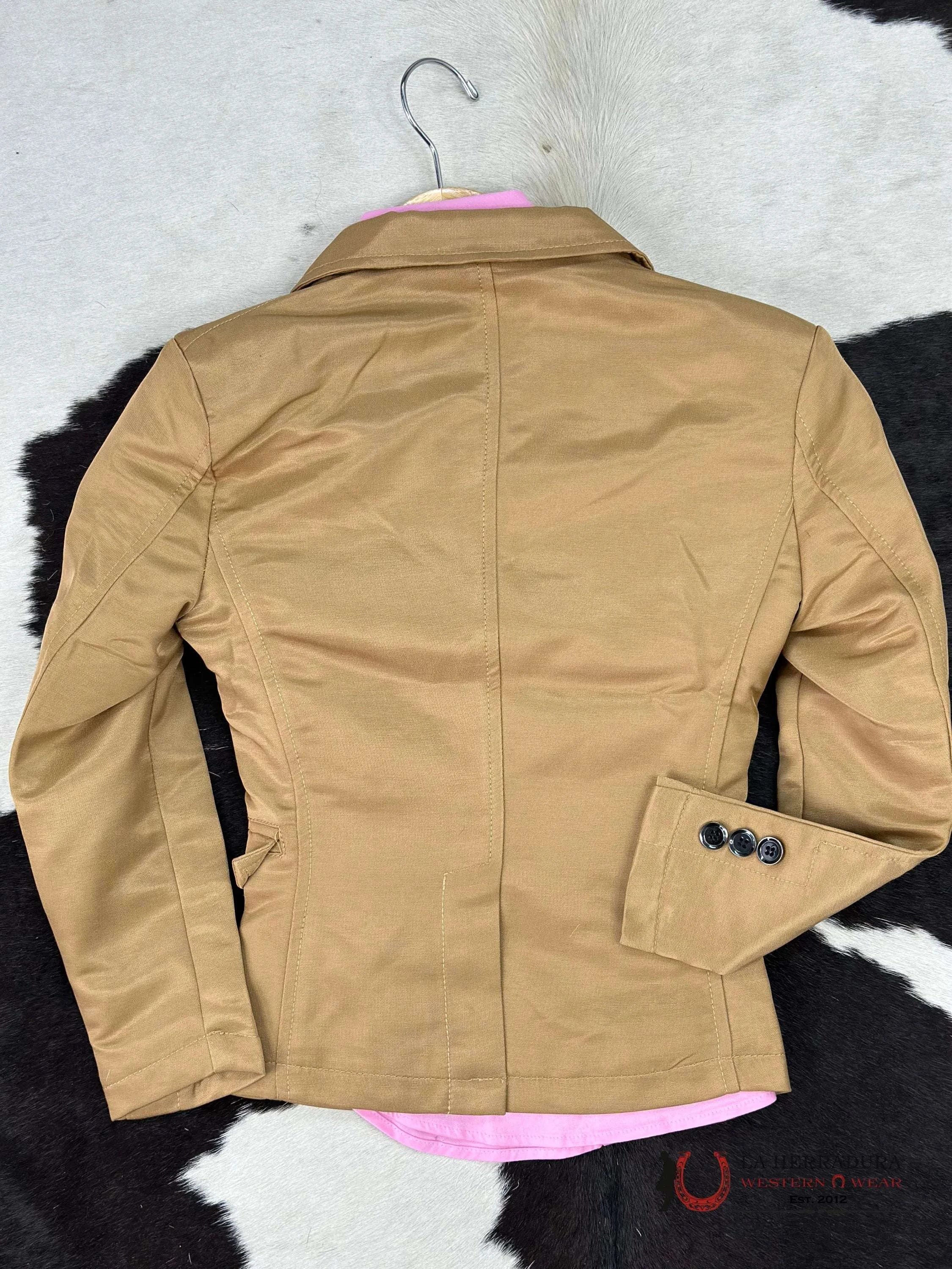 Boys Camel Smooth Liso Blazer Niños