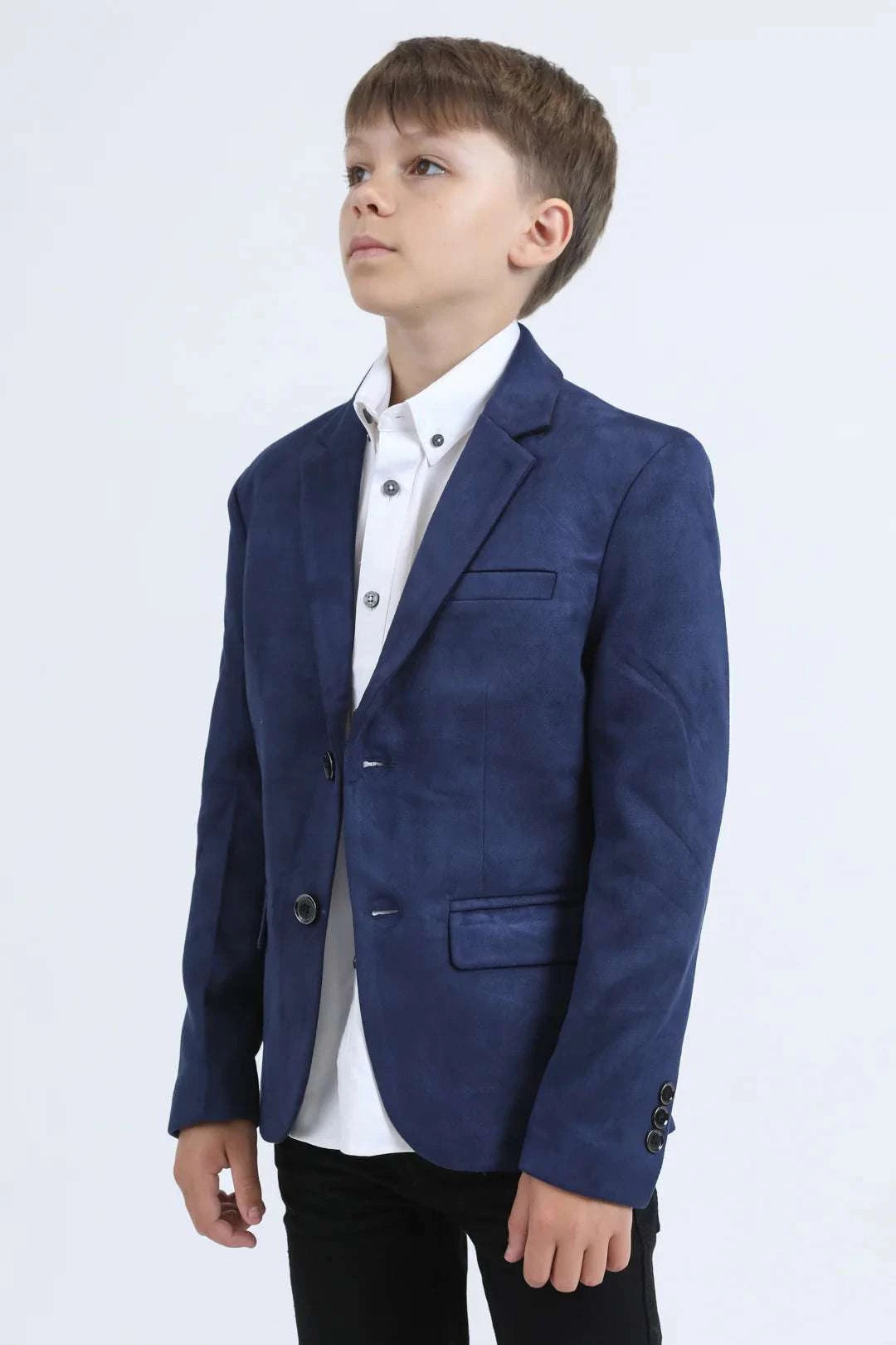 BOYS PLATINI NAVY BLAZER-BLK8860 Laherradurawwnc.com