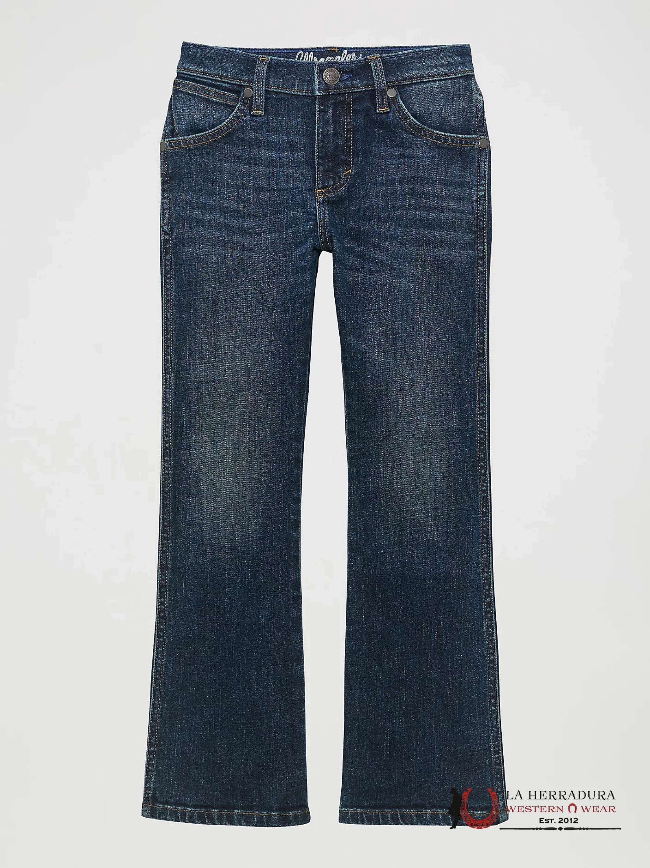 BOYS JEANS WRANGLER RETRO SLIM BOOT FITS OVER BOOTS 112365677 77BWZ NIÑOS