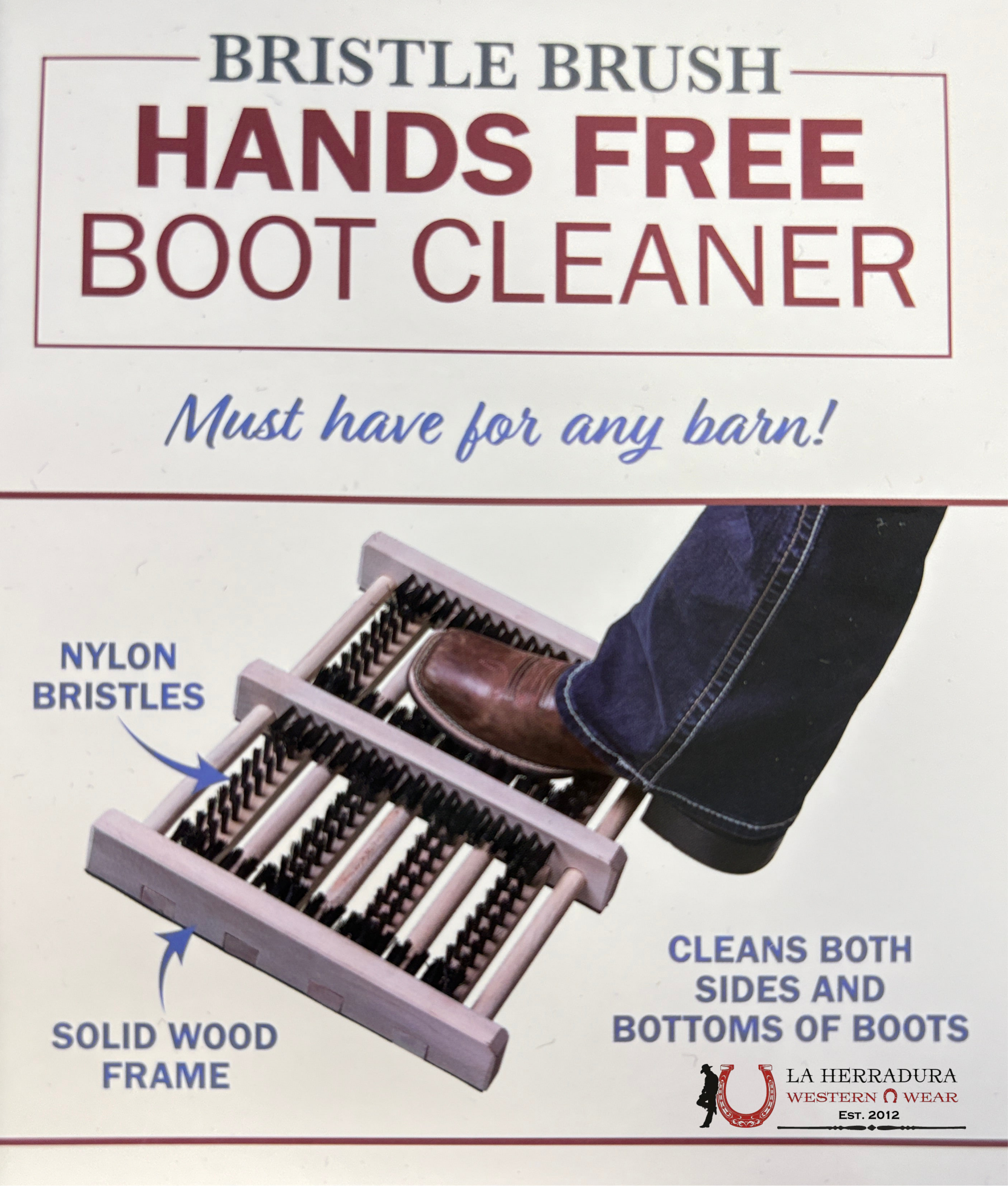 BRISTLE BRUSH BOOT CLEANER STANDARD ACCESORIOS