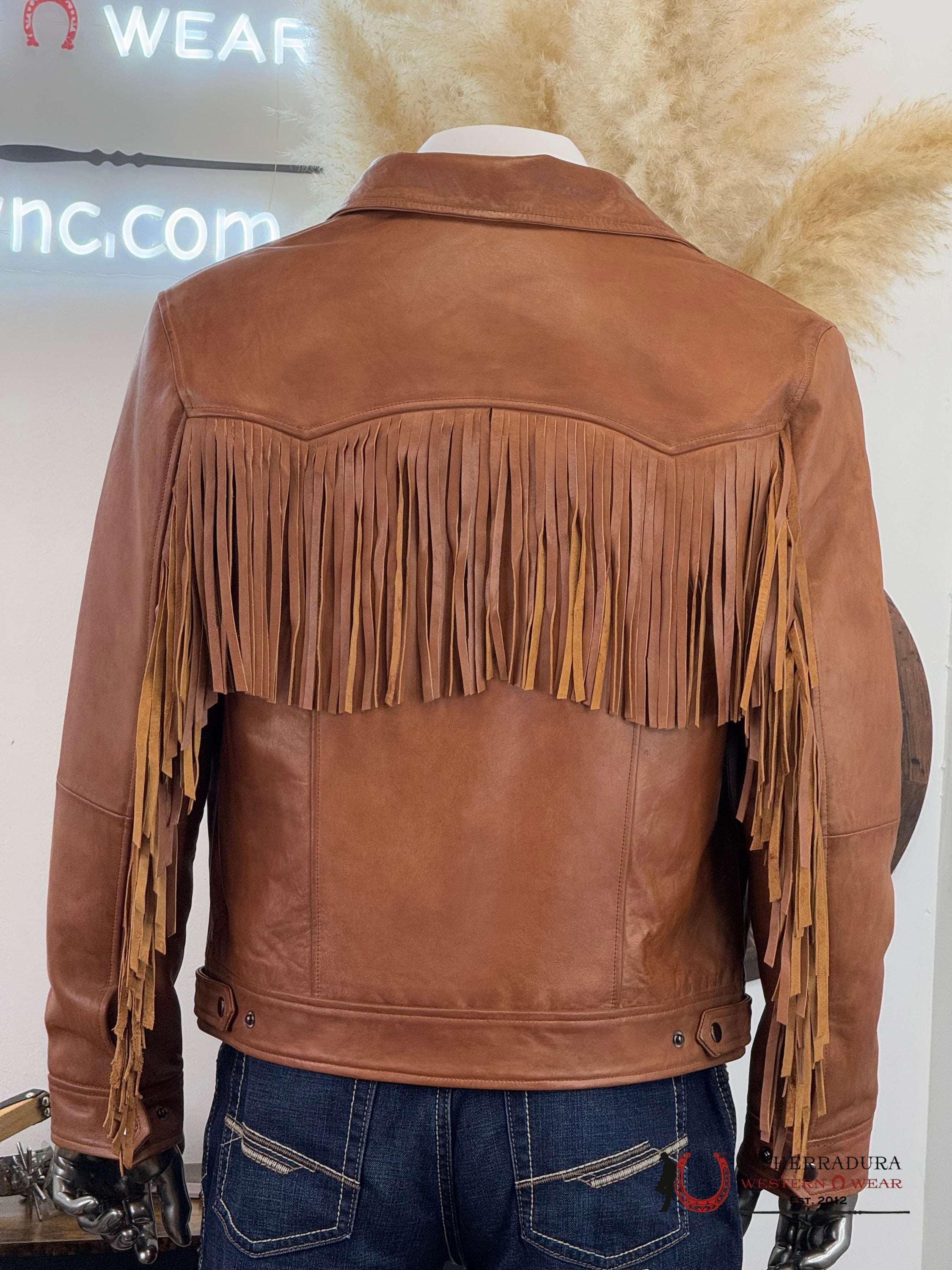 Brown Leather Jacket Ropa Hombres