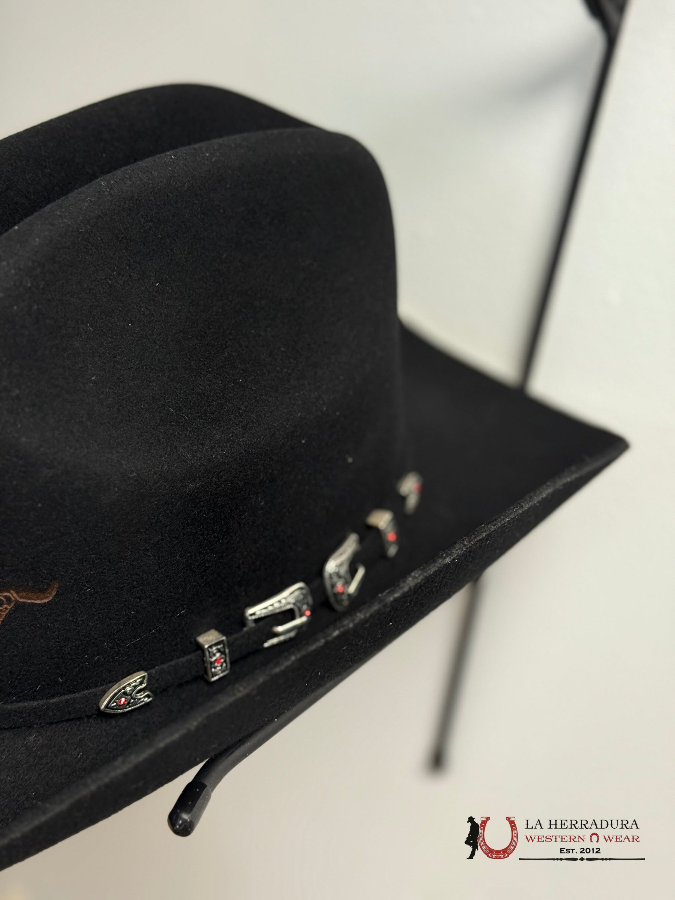 BULLHIDE 6X FELT HAT BLACK EL EXTRANJERO.. TEJANA