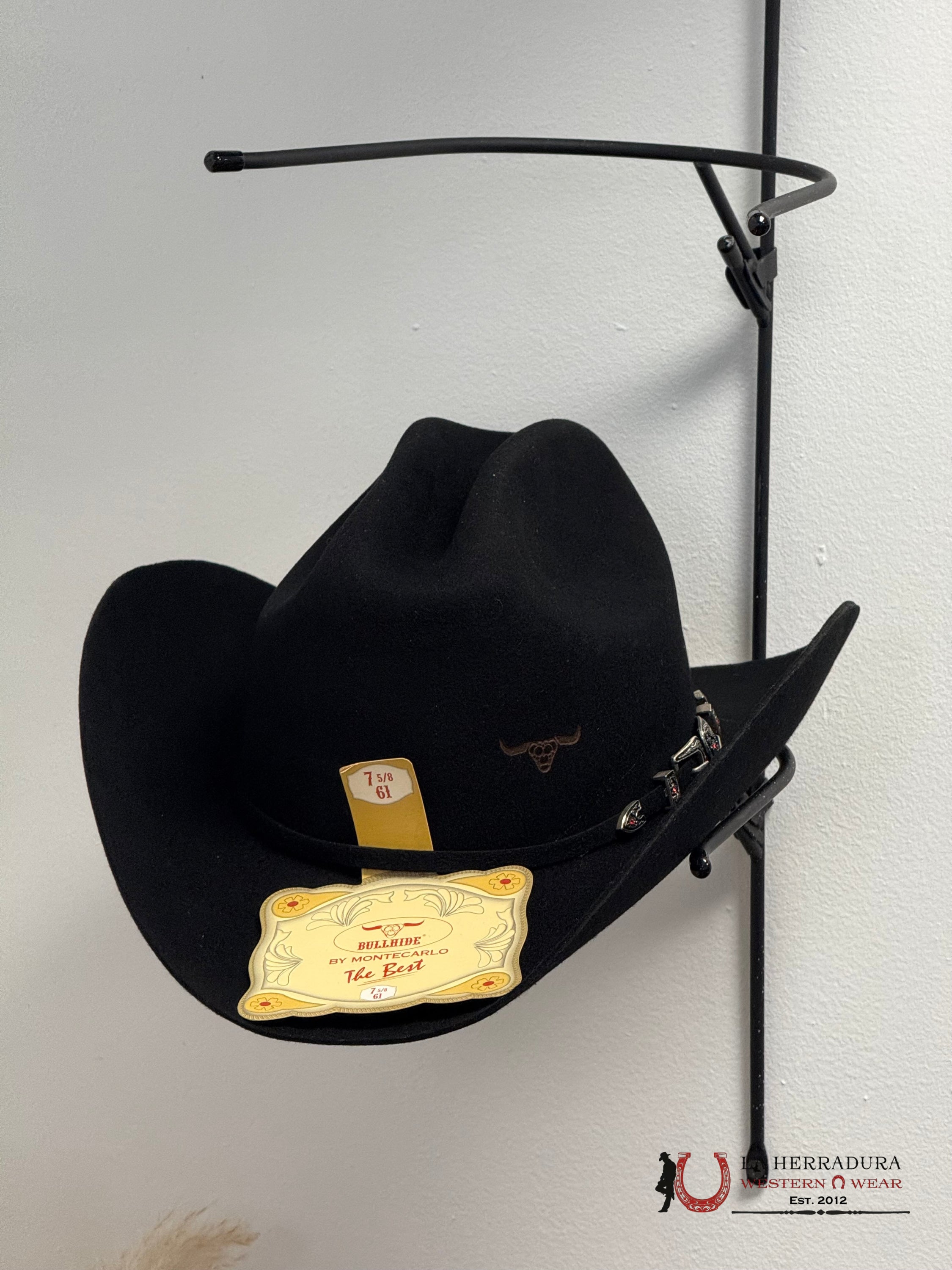 BULLHIDE 6X FELT HAT BLACK EL EXTRANJERO.. TEJANA