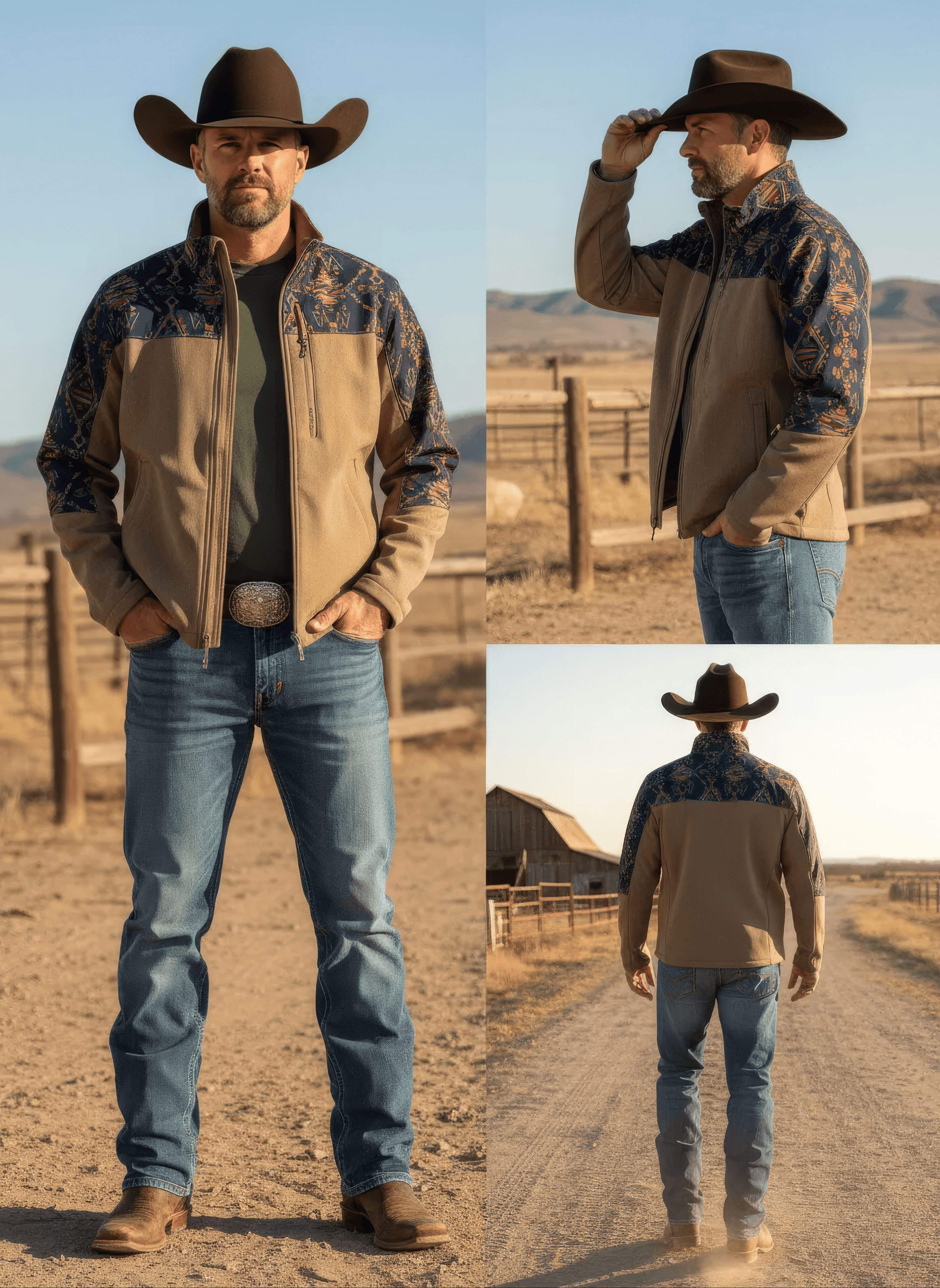 HOOEY MENS JACKSON SOFTSHELL SHITAKE BROWN FULL ZIP HJ169BRAZ Laherradurawwnc.com