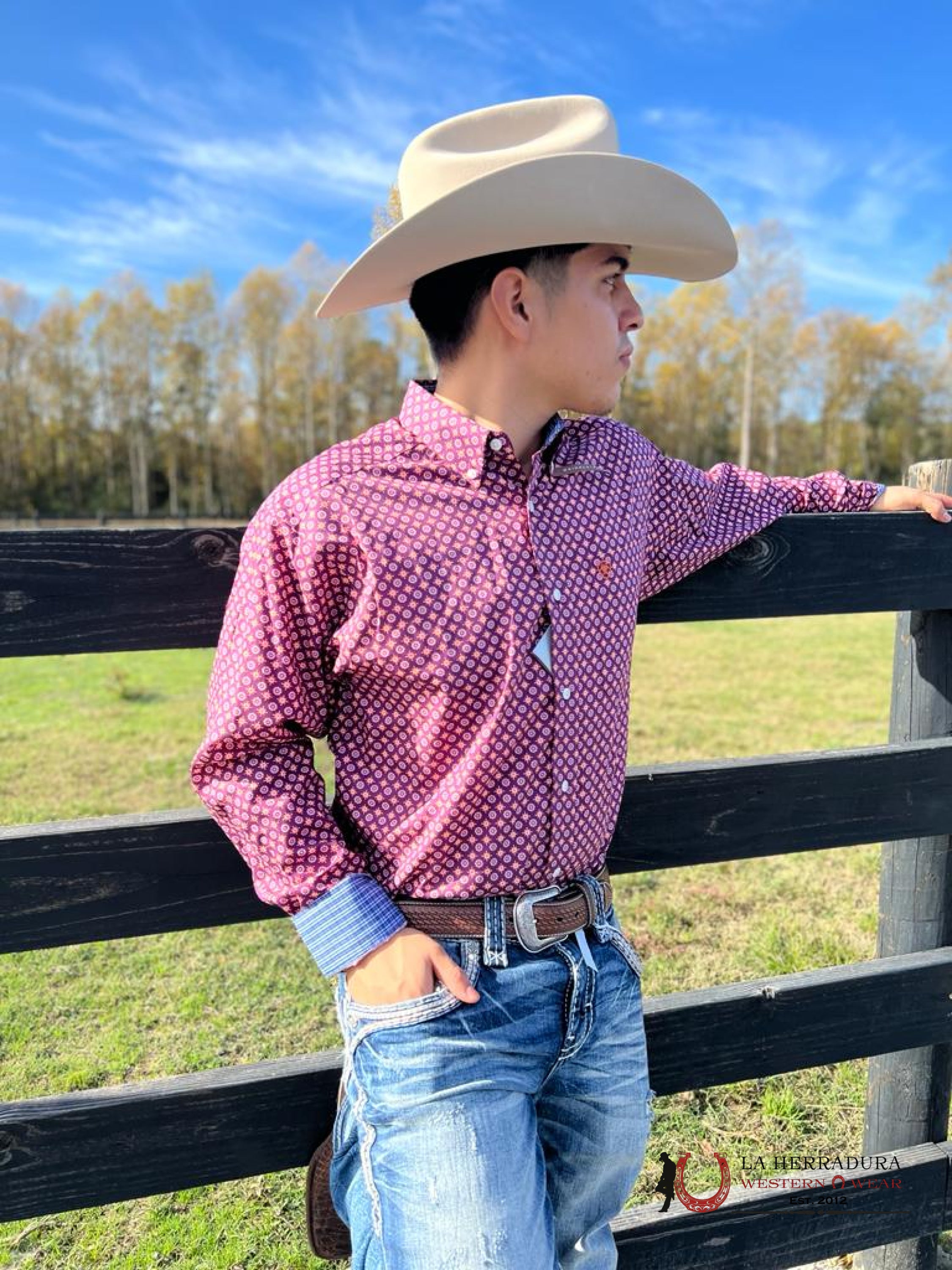 Camisa Ariat Picklked Bett Deklan Classic Ropa Hombres