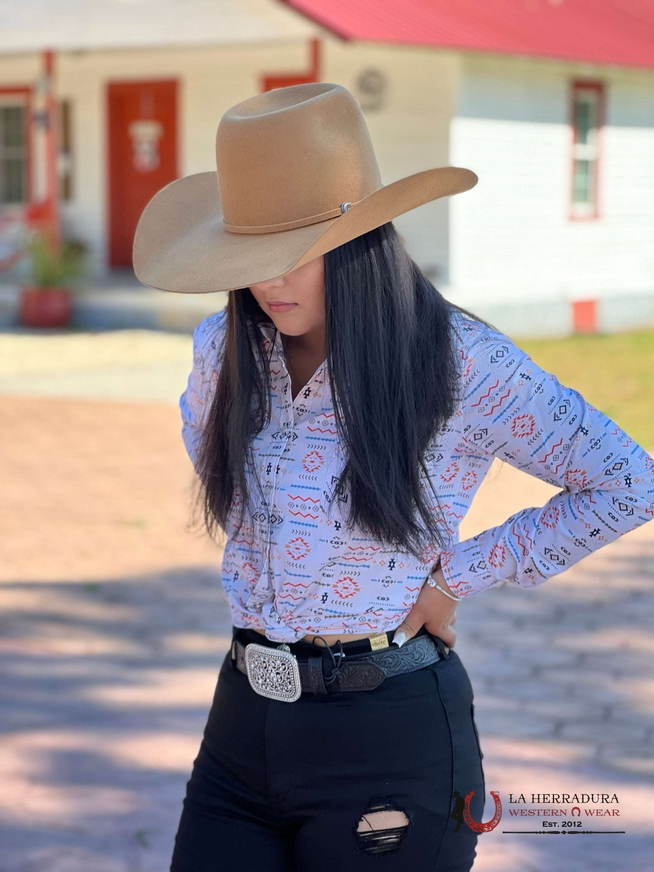 Camisa Mujeres Rock&Roll Orange Aztec Ropa