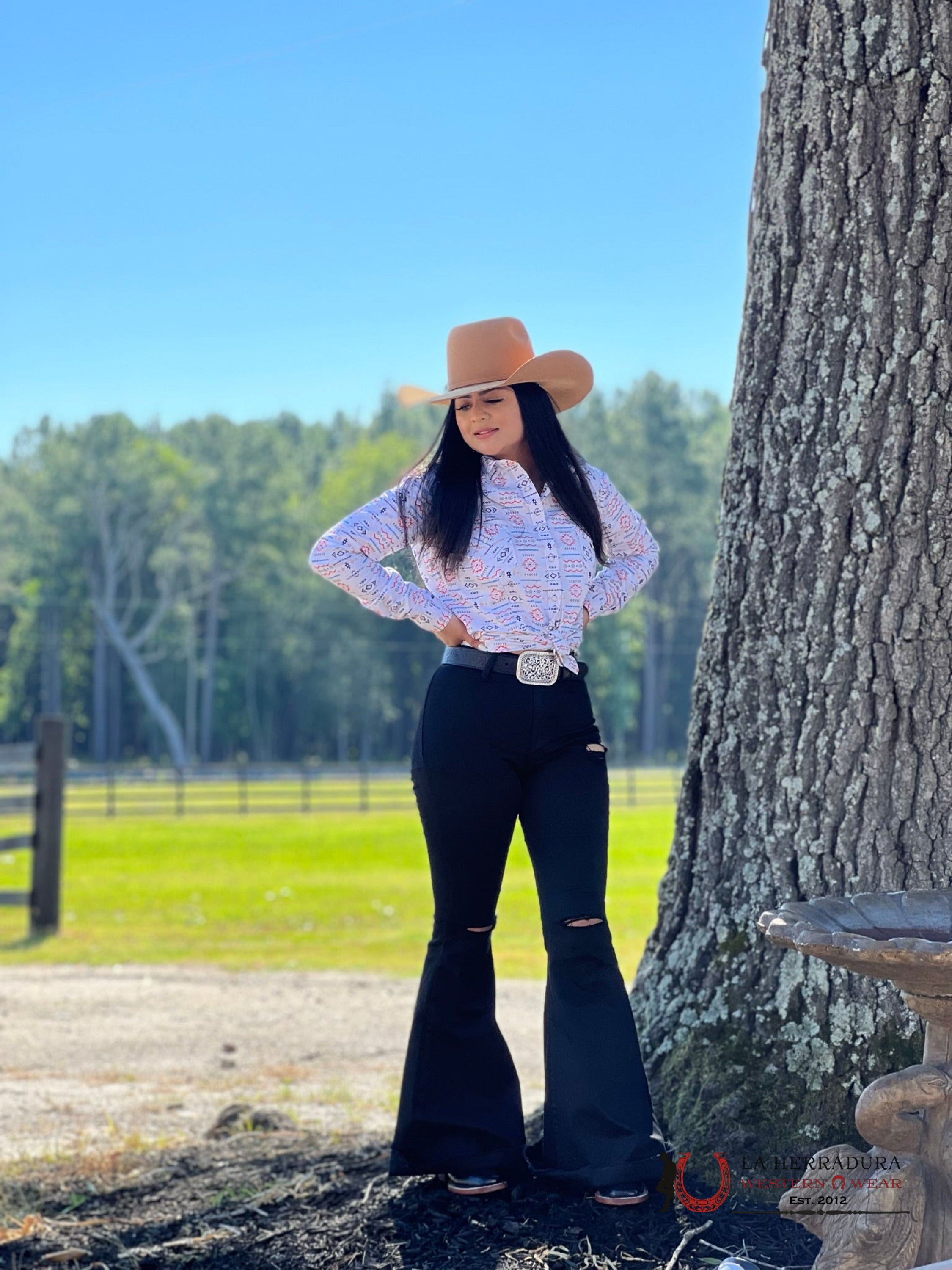Camisa Mujeres Rock&Roll Orange Aztec Ropa