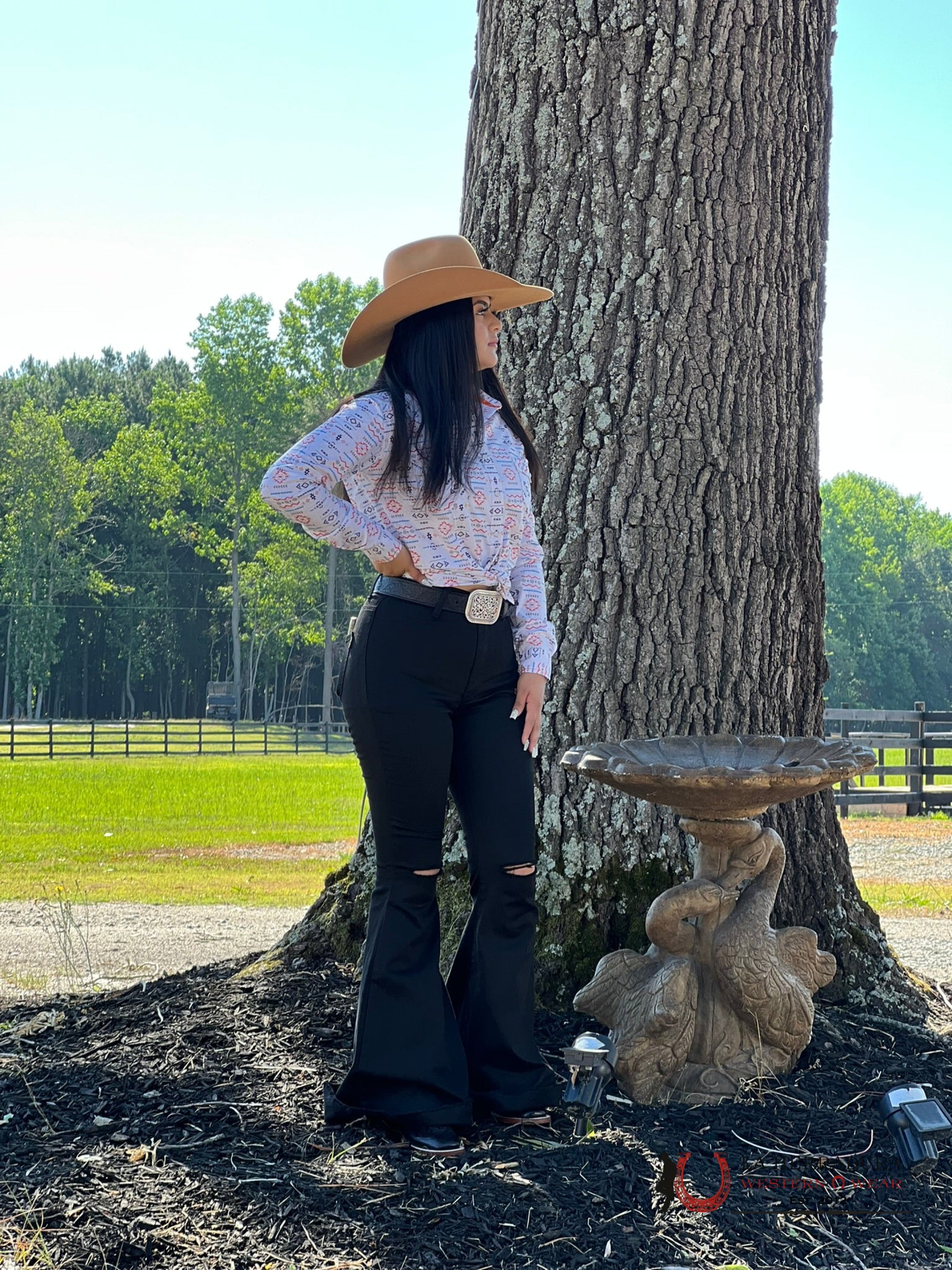 Camisa Mujeres Rock&Roll Orange Aztec Ropa